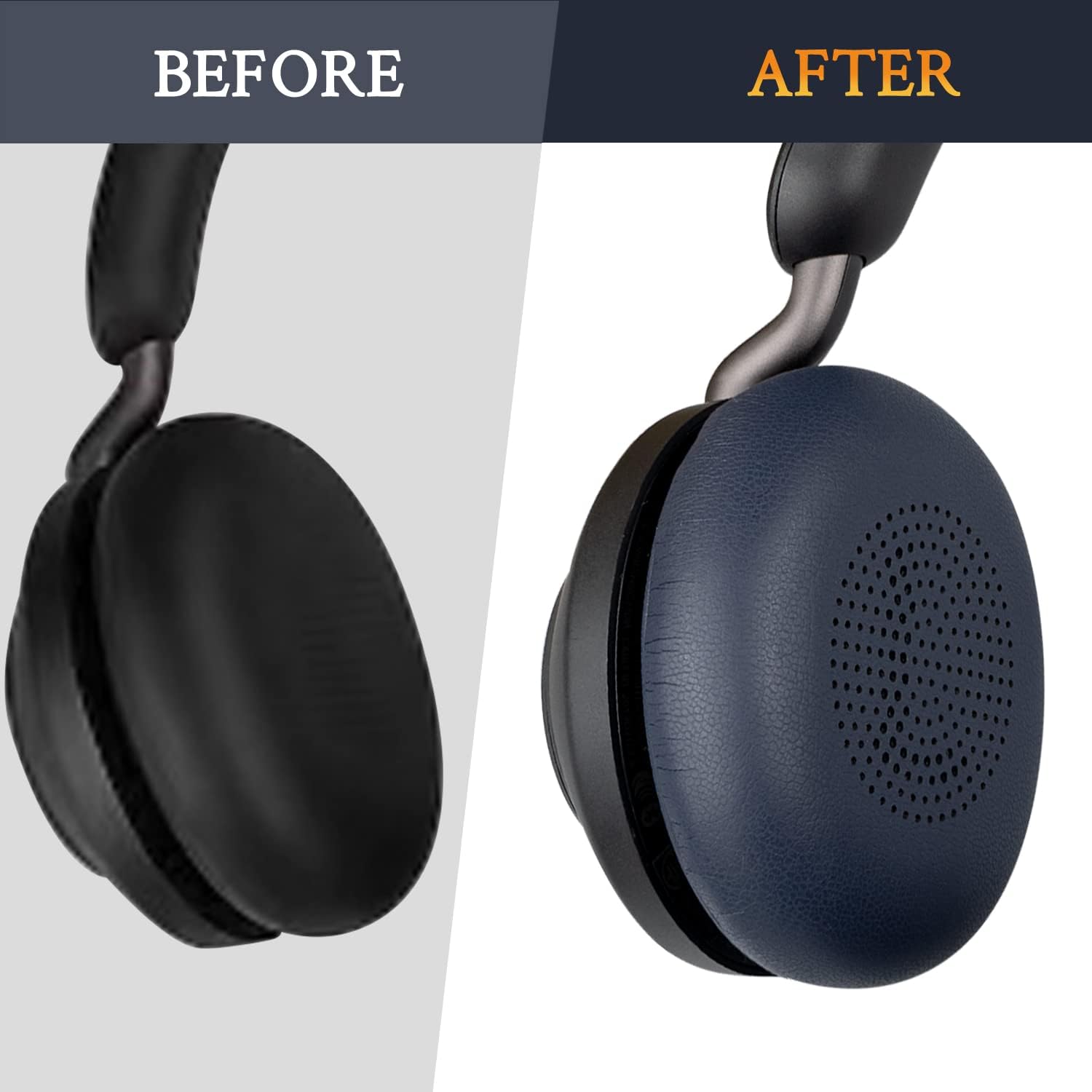 SOULWIT Earpads for Jabra Evolve2 65/40, Elite 45h - Protein Leather