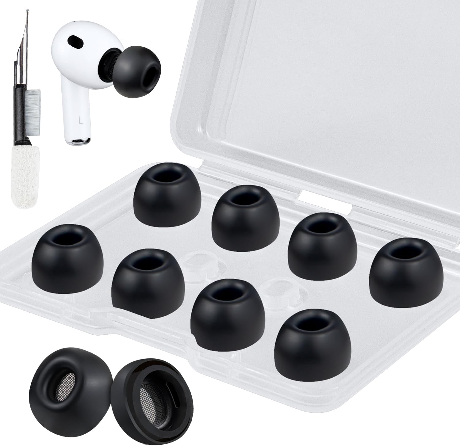 SOULWIT Silicone Ear Tips for AirPods Pro 3 - 5 pairs