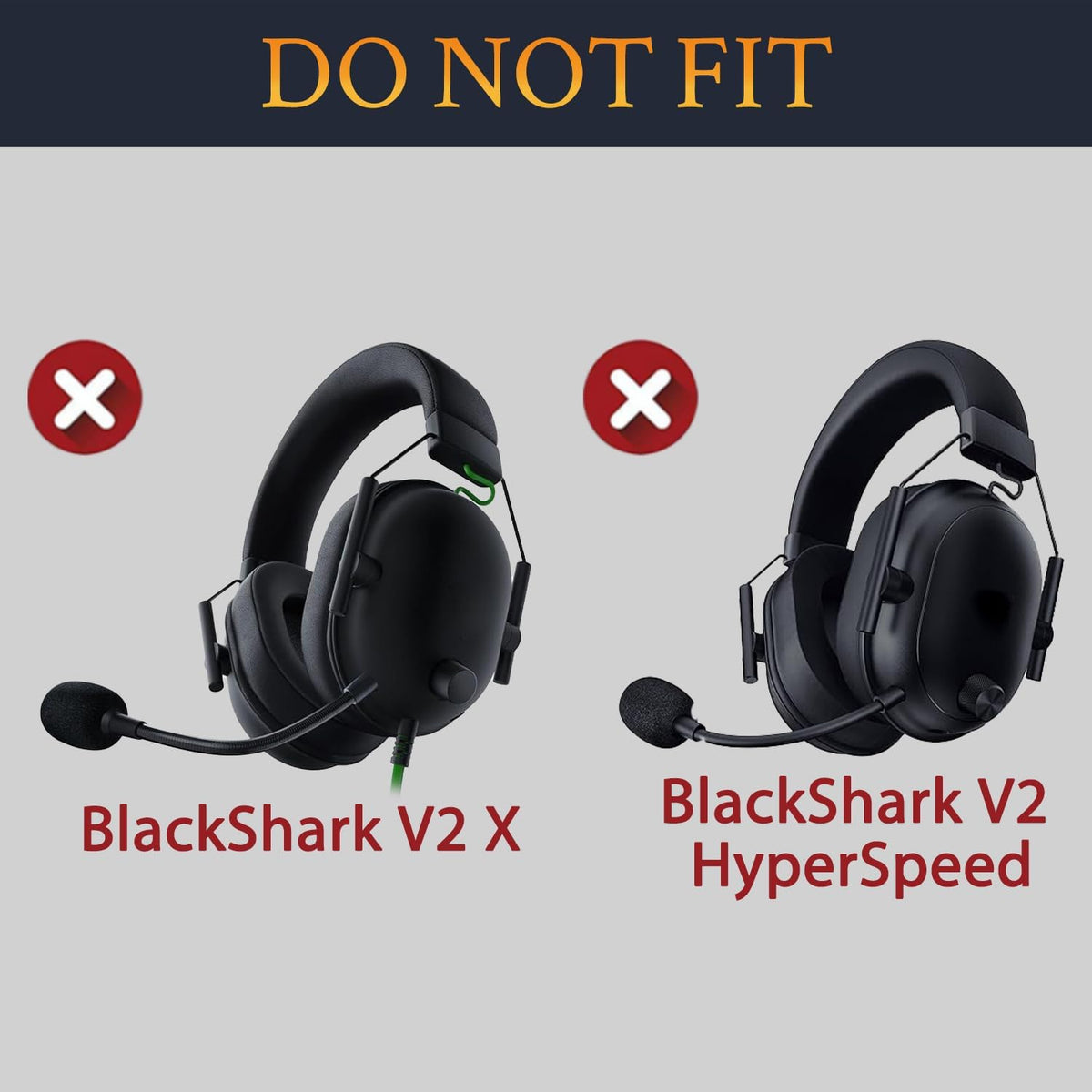 SOULWIT Earpads for Razer BlackShark V2/V2 Pro