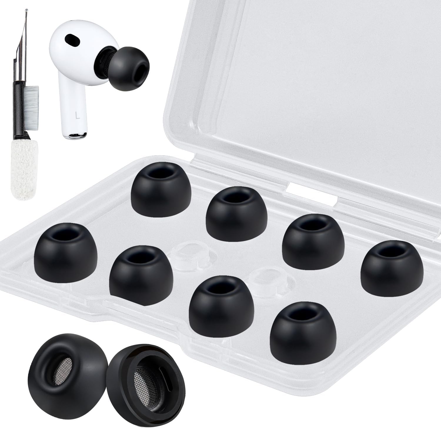 SOULWIT Silicone Ear Tips for AirPods Pro 3 - 5 pairs