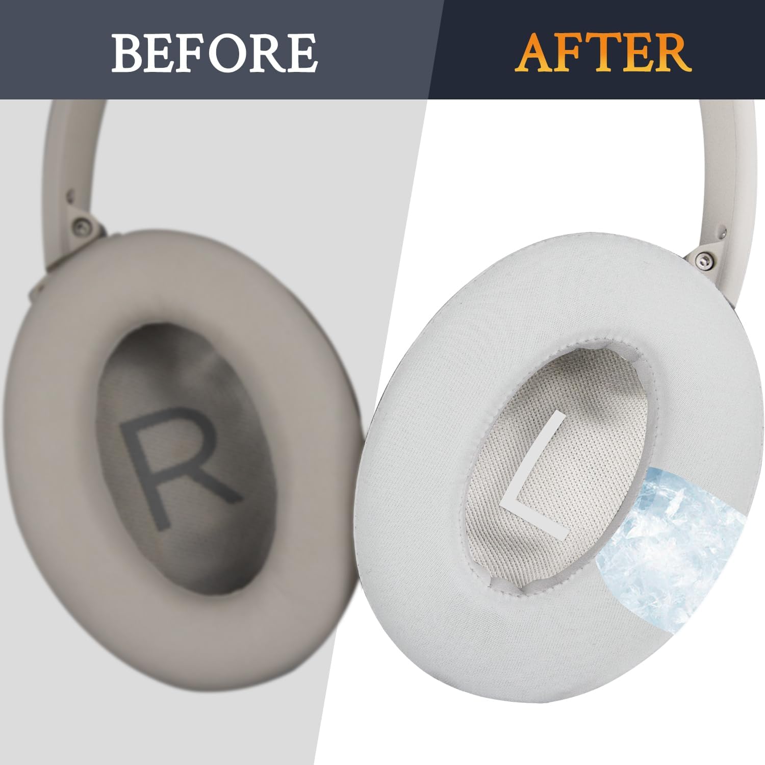 SOULWIT Earpads for Bose QuietComfort 45 Series - Cooling Gel