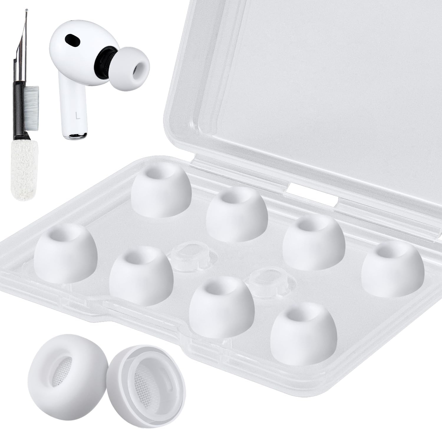 SOULWIT Silicone Ear Tips for AirPods Pro 3 - 5 pairs