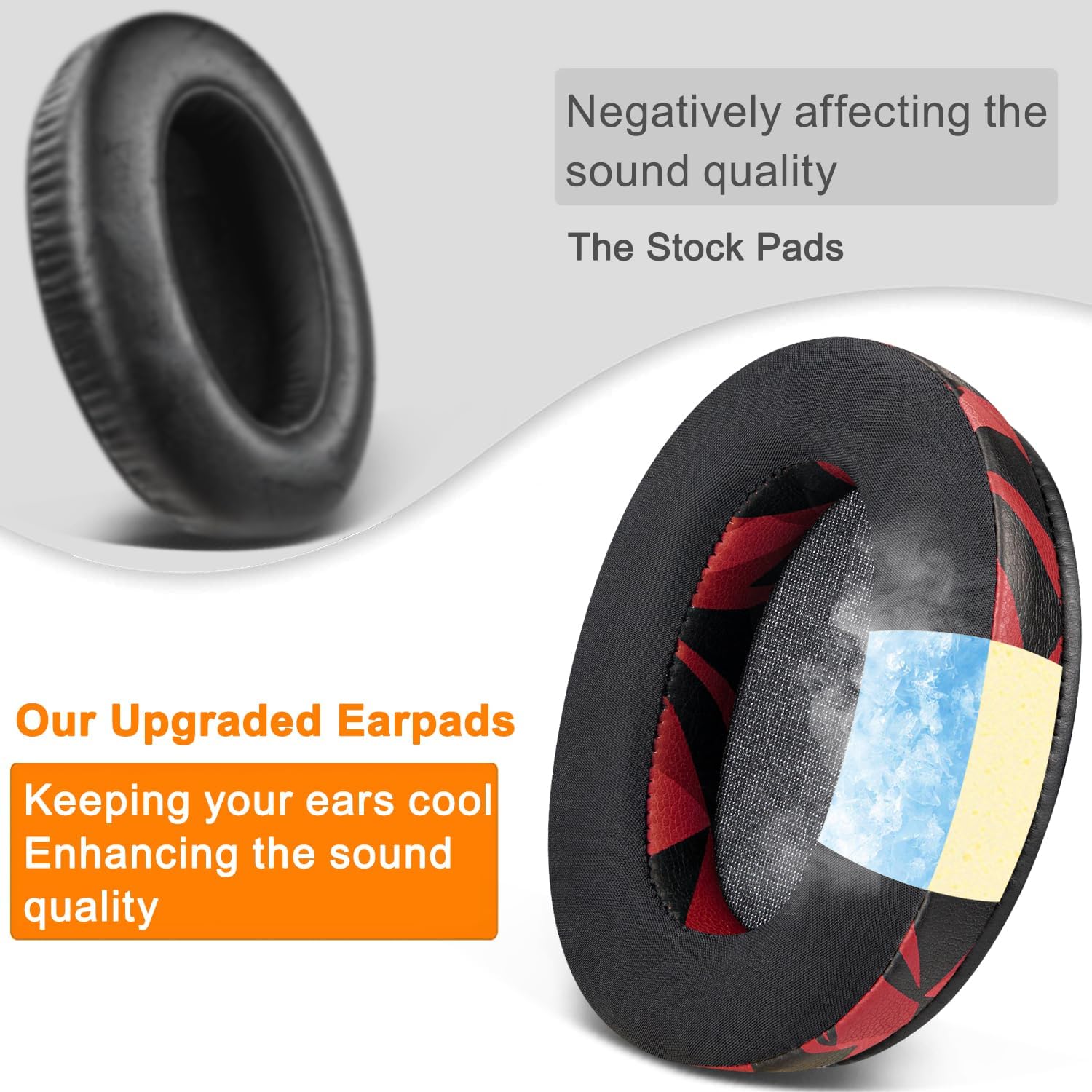 SOULWIT Earpads for Sony WH-XB910N - Cooling Gel