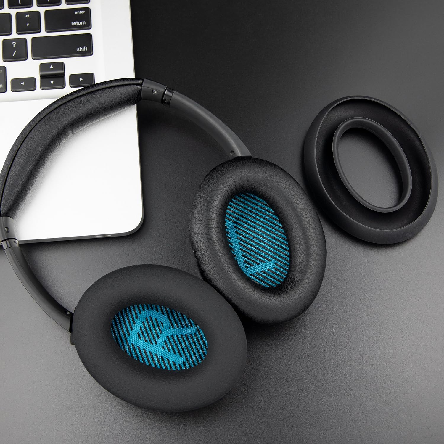 SOULWIT Replacement Kit for Bose QuietComfort 25, Earpads + Headband + Earpads Cover