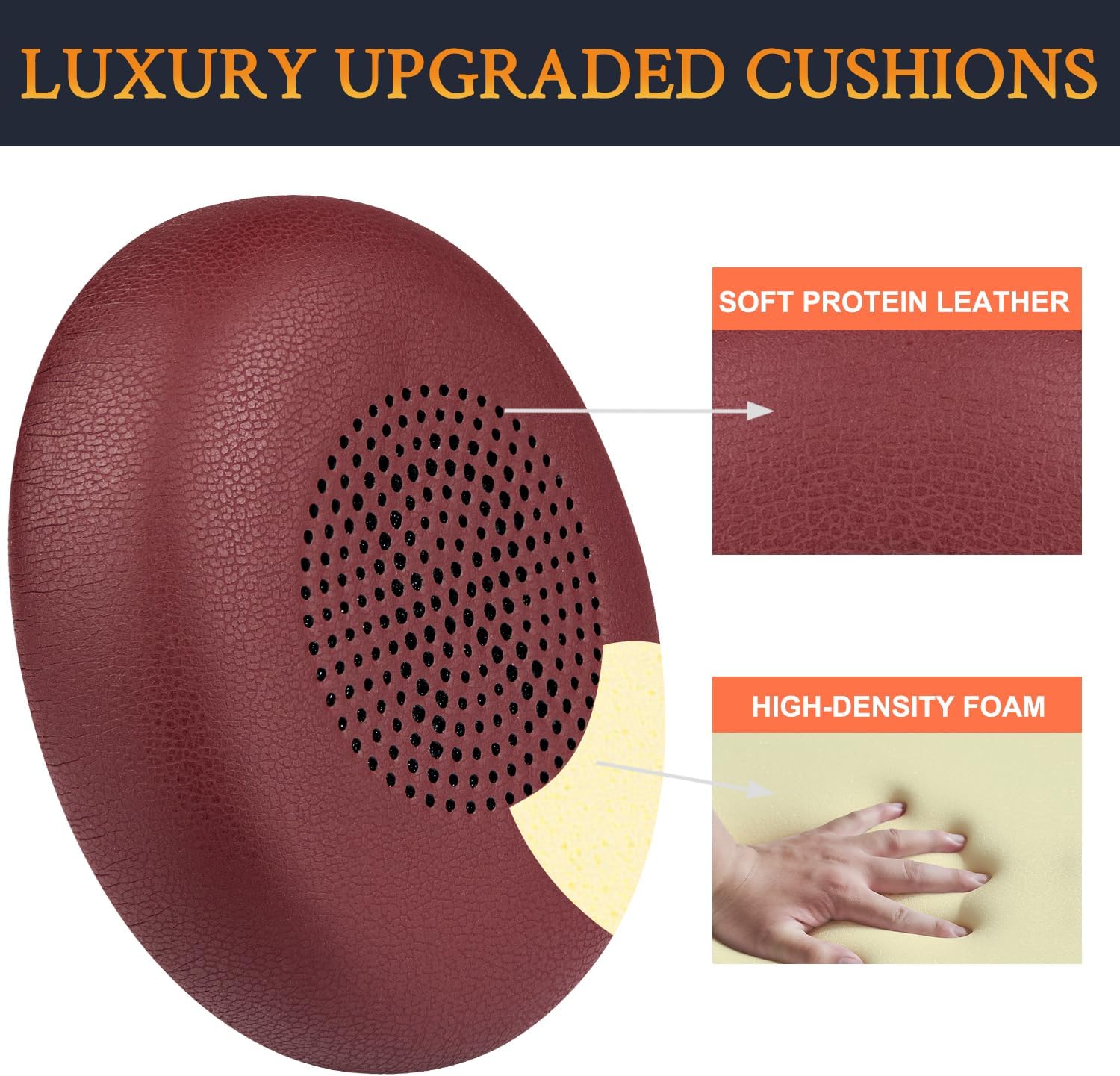 SOULWIT Earpads for Jabra Evolve2 65/40, Elite 45h - Protein Leather