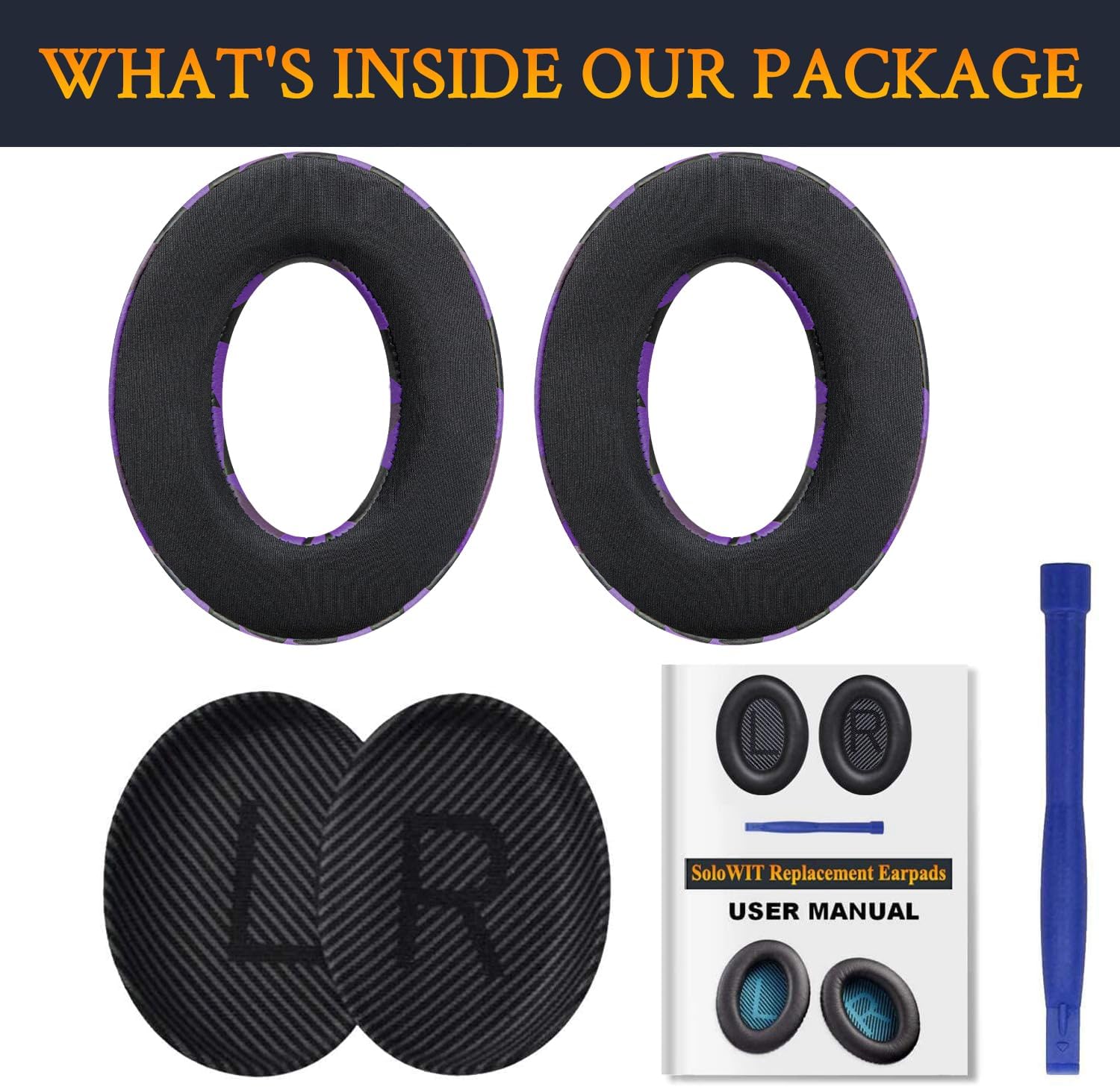 SoloWIT Earpads for Bose QuietComfort 35 Series - Cooling Gel