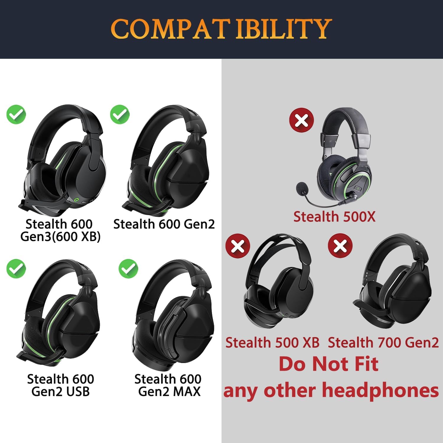 SOULWIT Earpads for Turtle Beach Stealth 600 Gen 2, 600 Gen 3 - Mesh Fabric