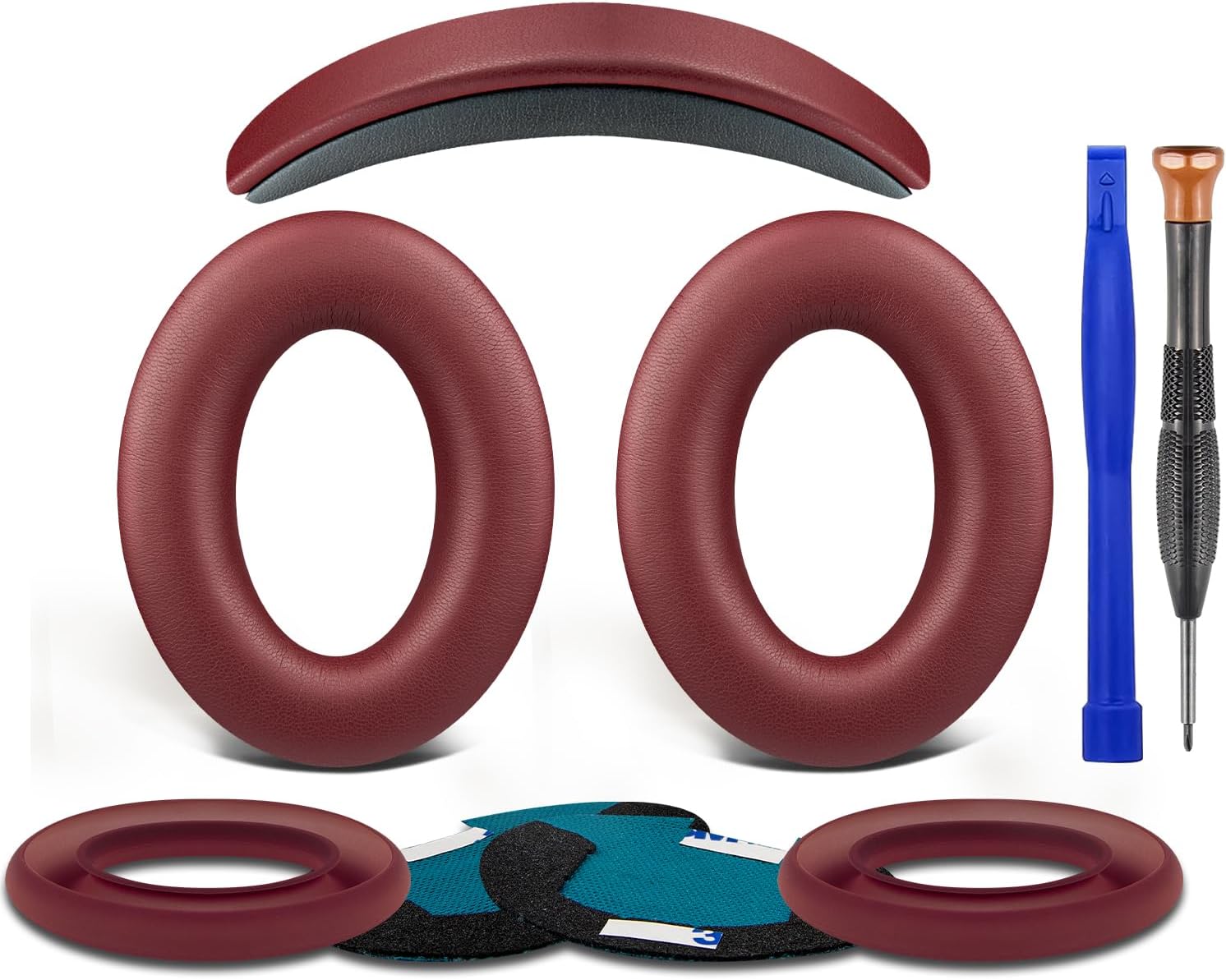 SOULWIT Replacement Kit for Bose QuietComfort 25, Earpads + Headband + Earpads Cover