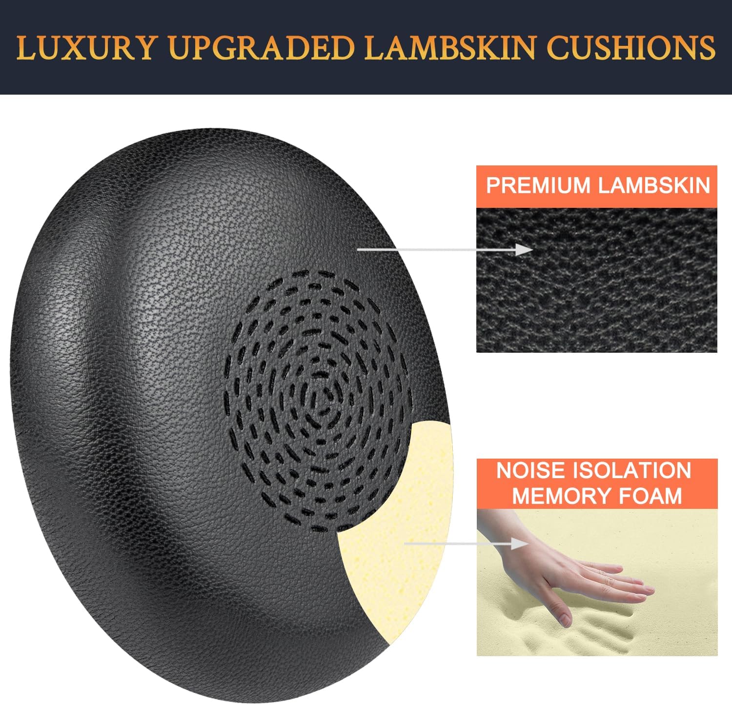 SOULWIT Earpads for Jabra Evolve2 75 - Lambskin