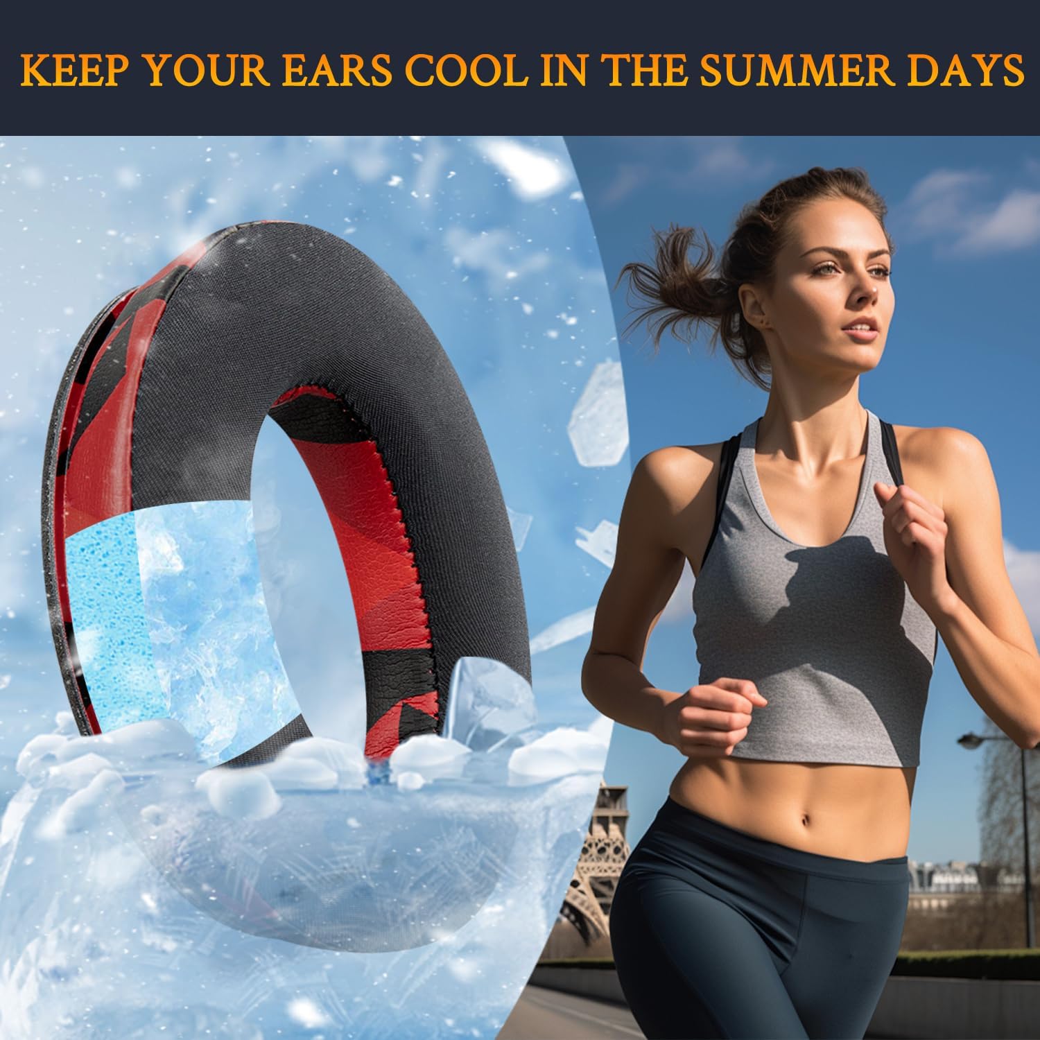 SOULWIT Earpads for Bose QuietComfort 45 Series - Cooling Gel
