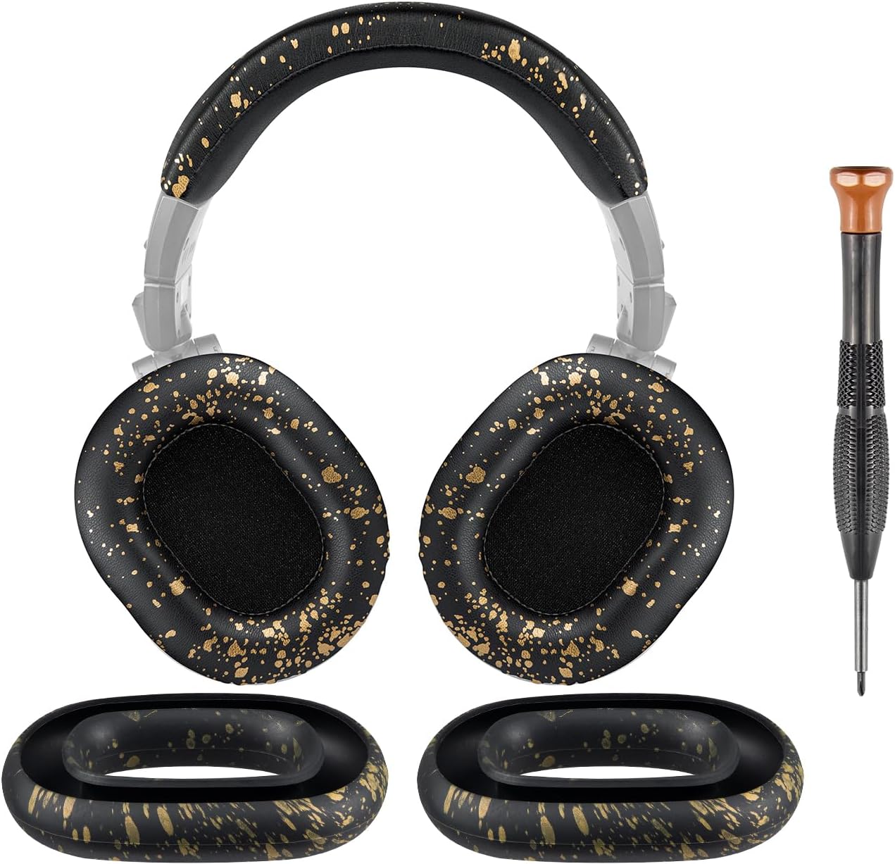 SOULWIT Earpads + Ear Cover+ Headband for ATH M50, M50X, M50XBT, M50XBT2, M50XSTS