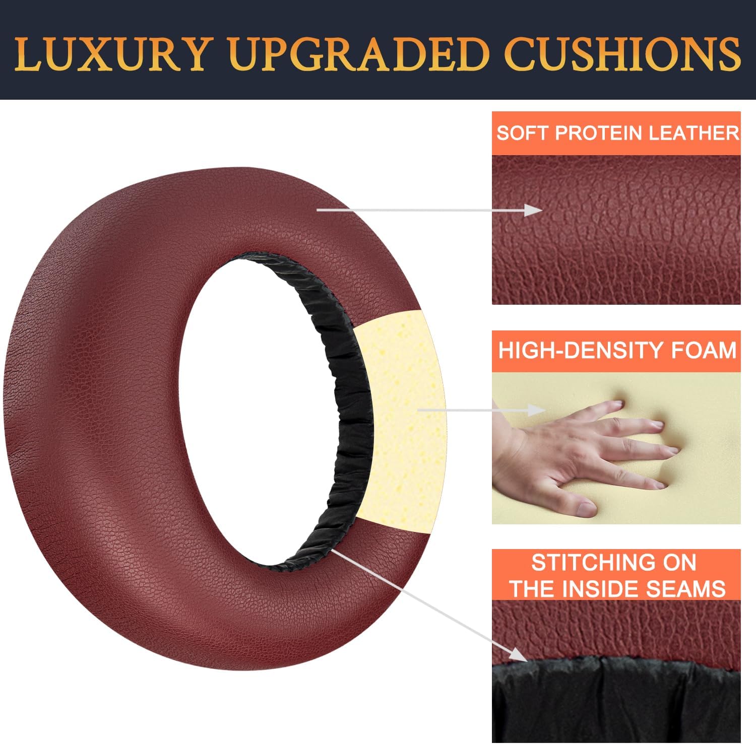 SOULWIT Earpads for Sony PlayStation 5 Pulse PS5 3D - Protein Leather