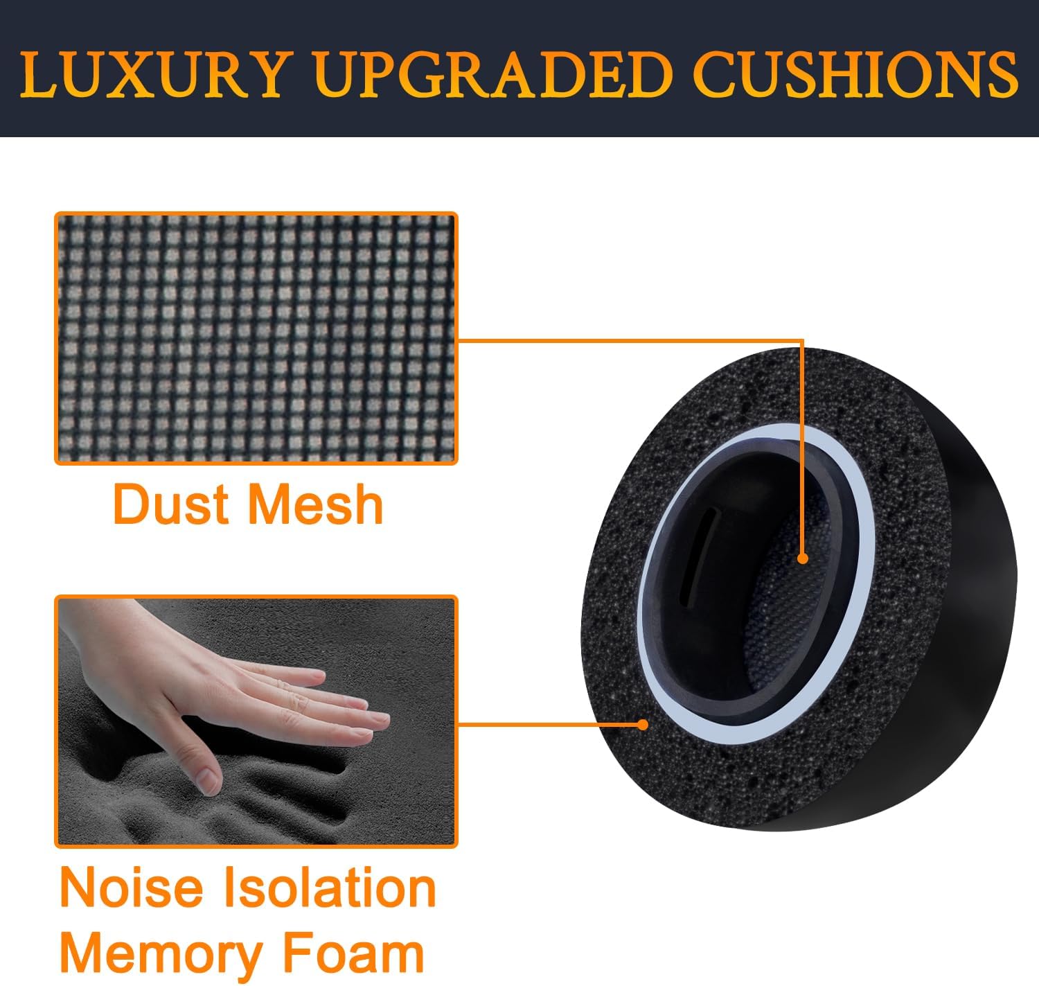 SOULWIT Memory Foam Ear Tips for AirPods Pro 3 - 5 pairs