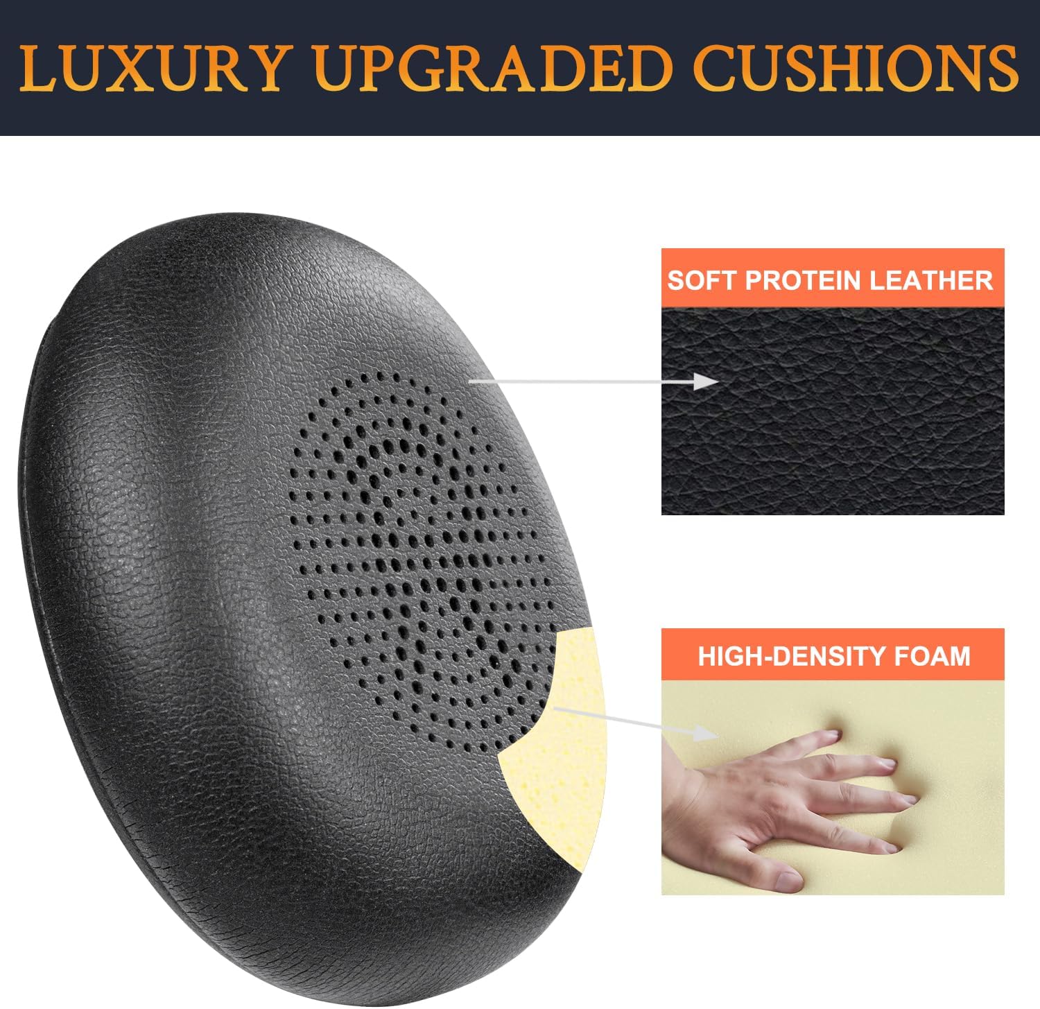 SOULWIT Earpads for Jabra Evolve2 65/40, Elite 45h - Protein Leather