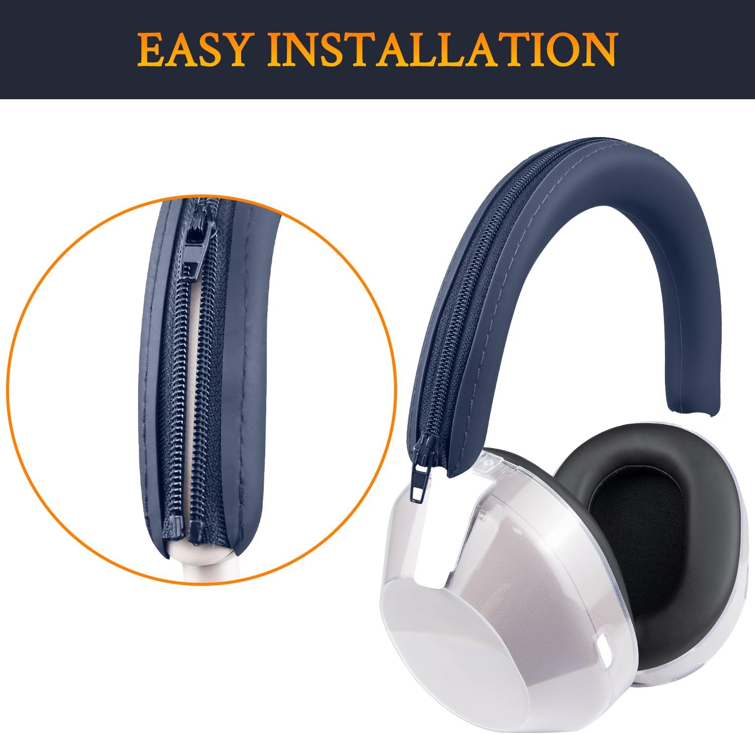 SOULWIT Protective Kit for Sony WH-1000XM5, Silicone Headband Cover + TPU Case Cover Protectors