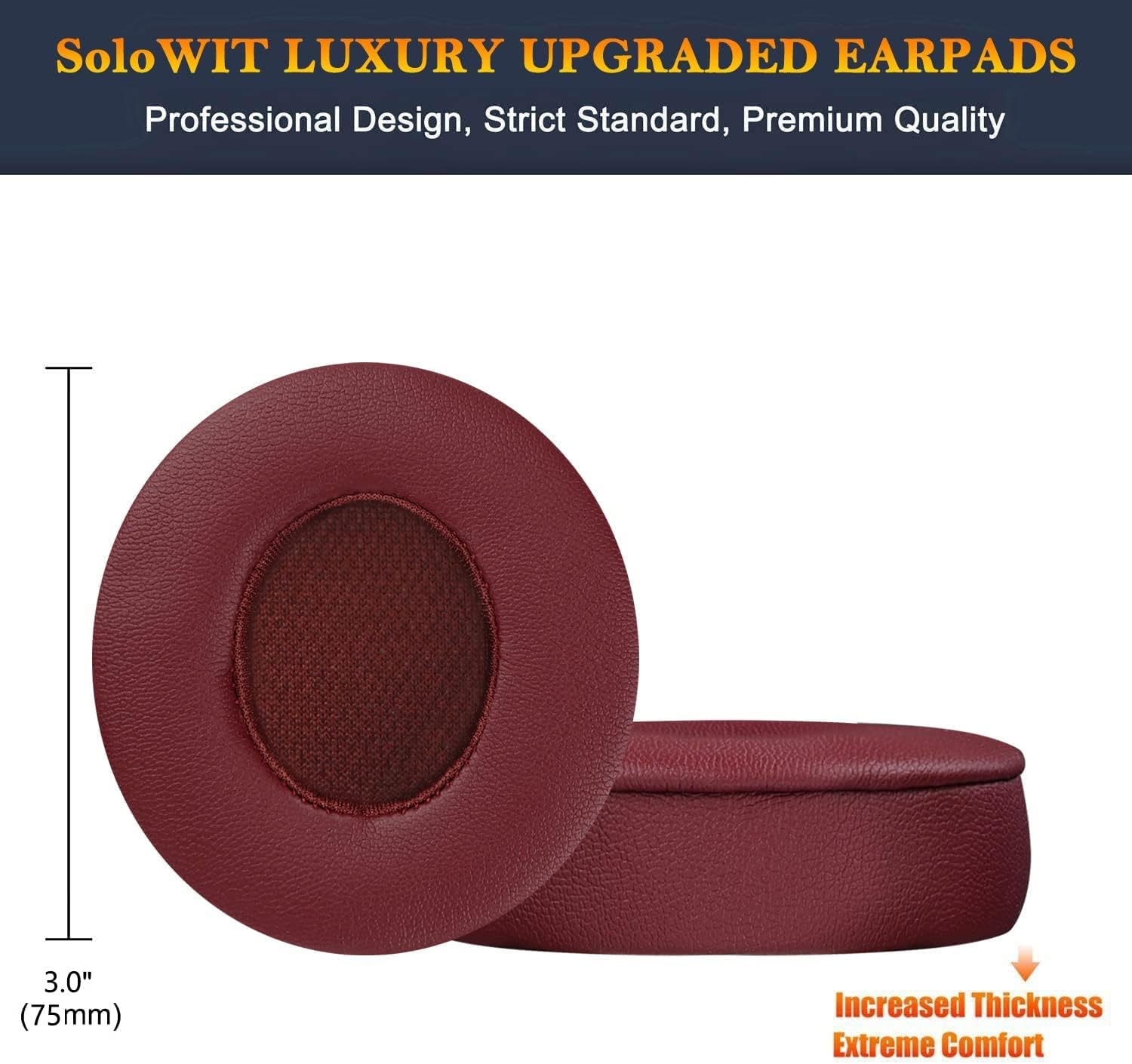 SoloWIT Earpads for Beats Solo 2 & Solo 3 - Protein Leather