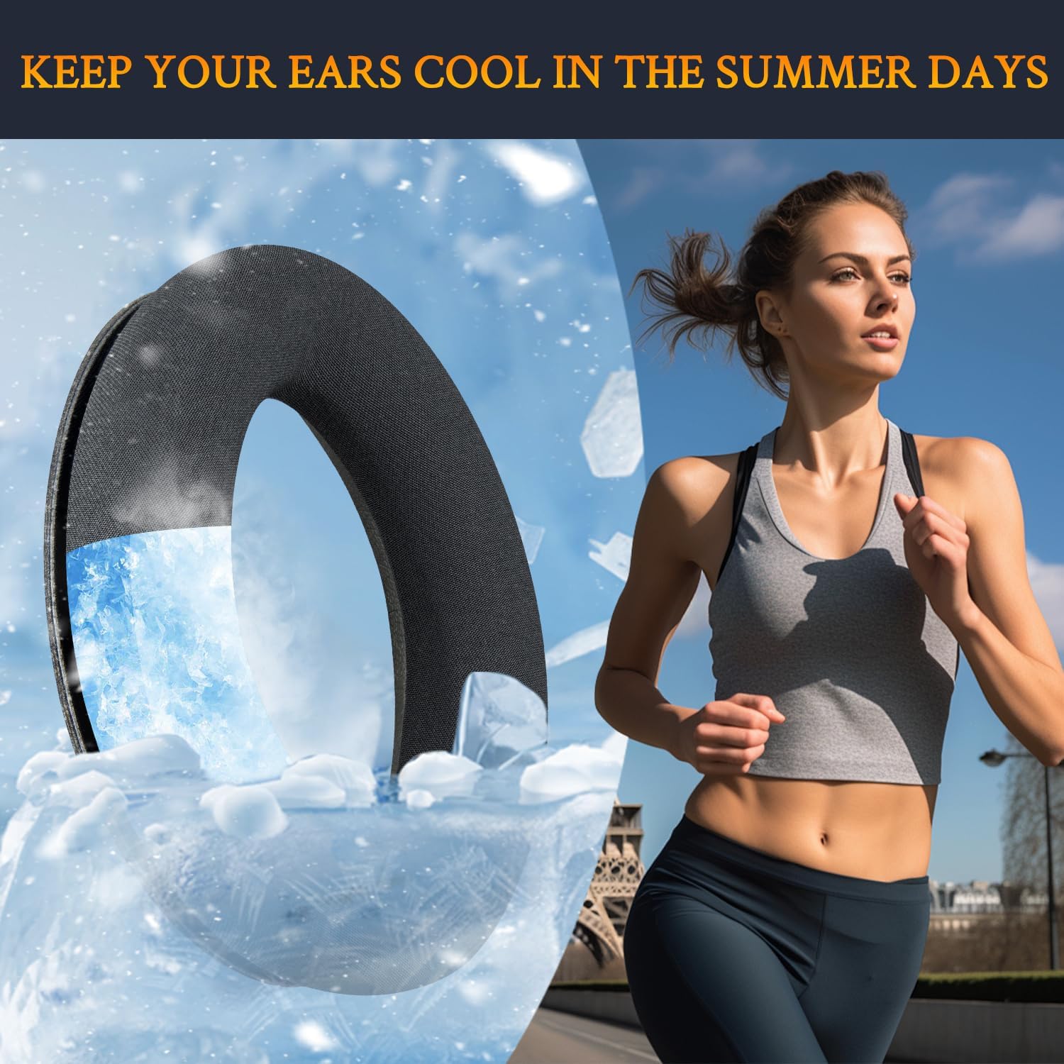 SOULWIT Earpads for Bose QuietComfort 45 Series - Full Cooling Gel