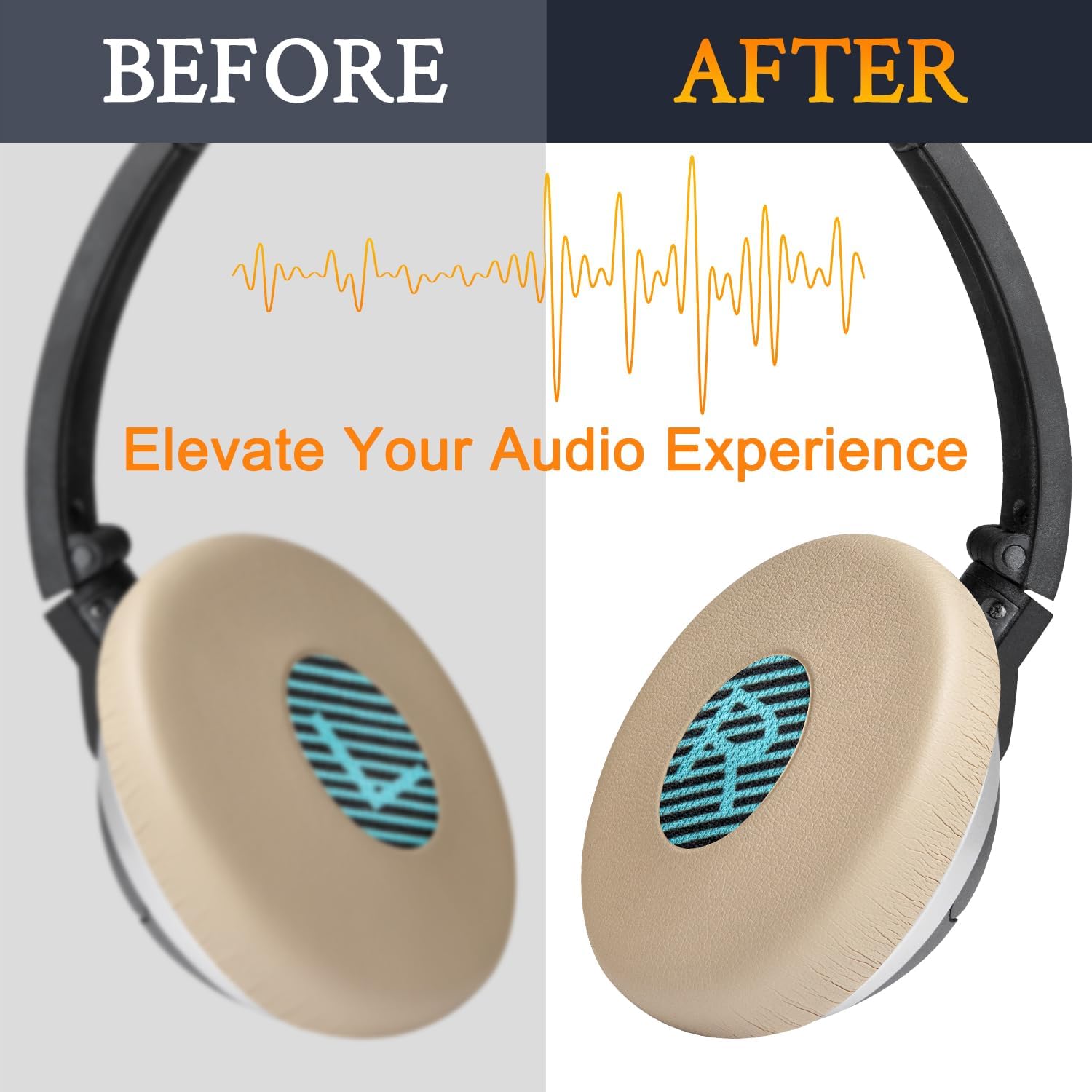 SOULWIT Earpads for Bose On-Ear II (OE2/OE2i) / SoundTrue On-Ear / SoundLink On-Ear - Protein Leather