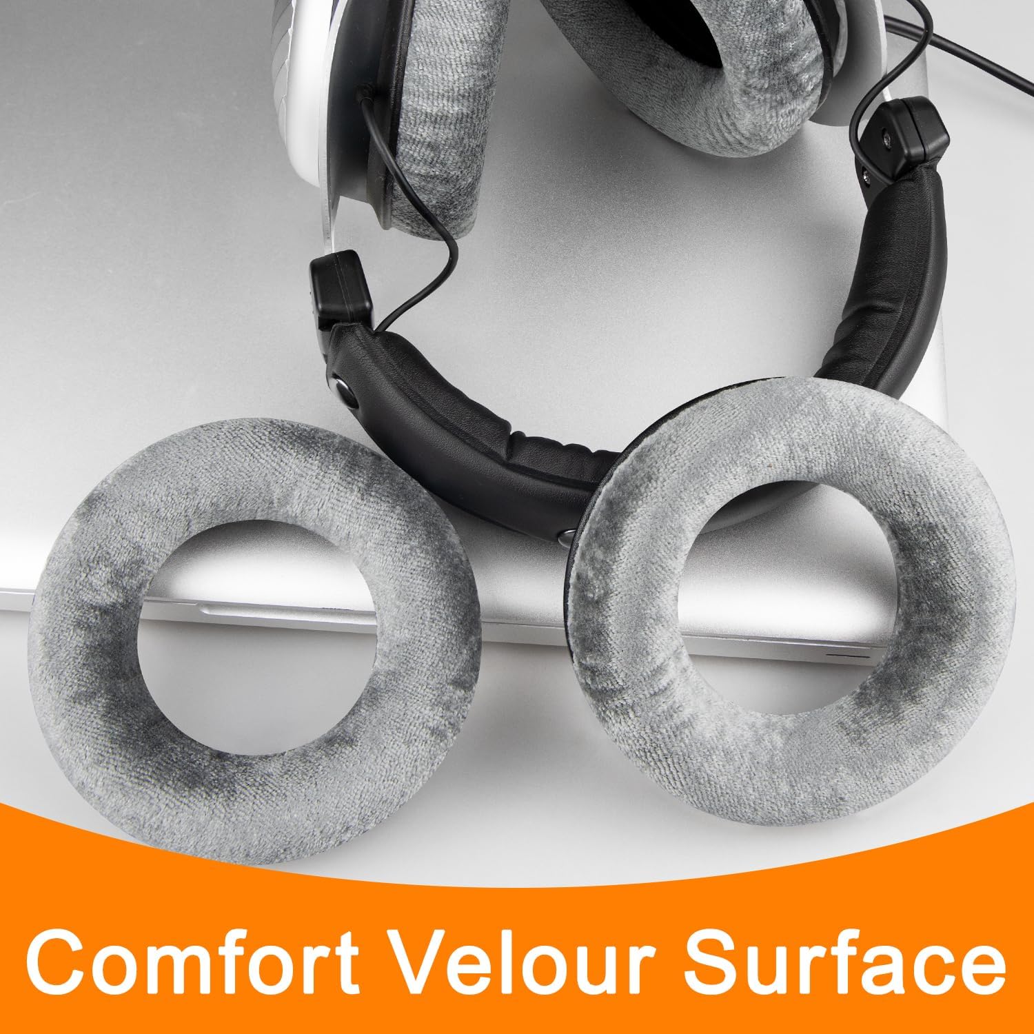 SOULWIT Earpads for Beyerdynamic DT 770 Pro Series (Pro / Pro HT / ALT / Edition), DT 511, DT 801, DT 831, DT 901, HS 300, MMX 300, Custom One PRO Plus, Custom Studio - Velour
