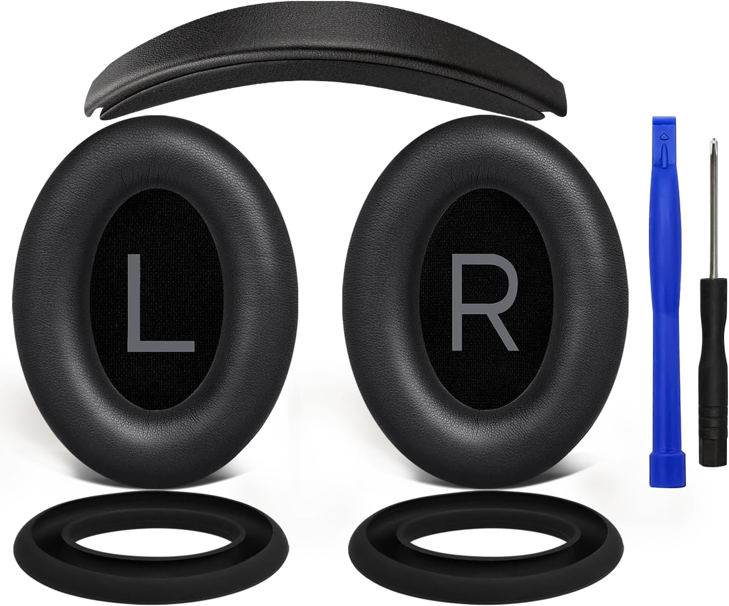 SOULWIT Replacement Kit for Bose QuietComfort 45 Series, Earpads + Headband + Earpads Cover