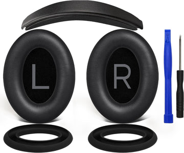 SOULWIT Replacement Kit for Bose QuietComfort 45 Series, Earpads + Headband + Earpads Cover