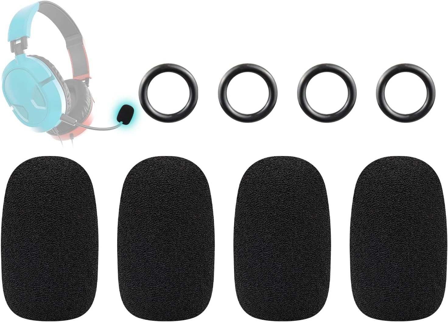 SOULWIT Microphone Pop Filter for Turtle Beach Series - 4Pcs