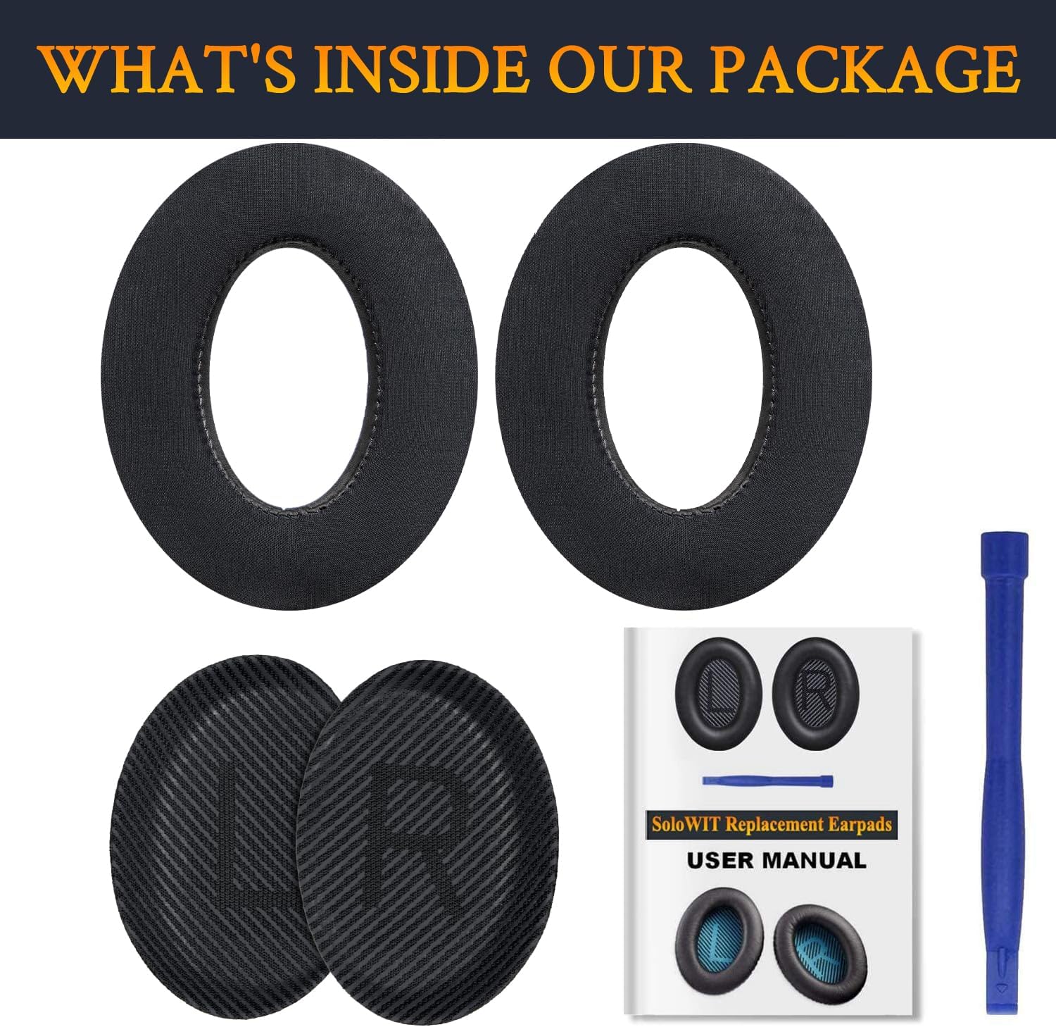 SoloWIT Earpads for Bose QuietComfort 35 Series - Cooling Gel