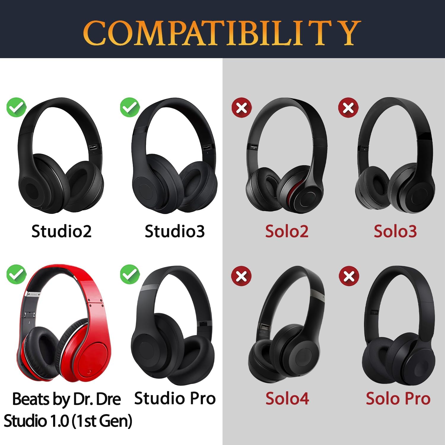 SOULWIT Headband Screws for Beats Studio 1.0, Studio 2, Studio 3, Studio Pro - 20Pcs
