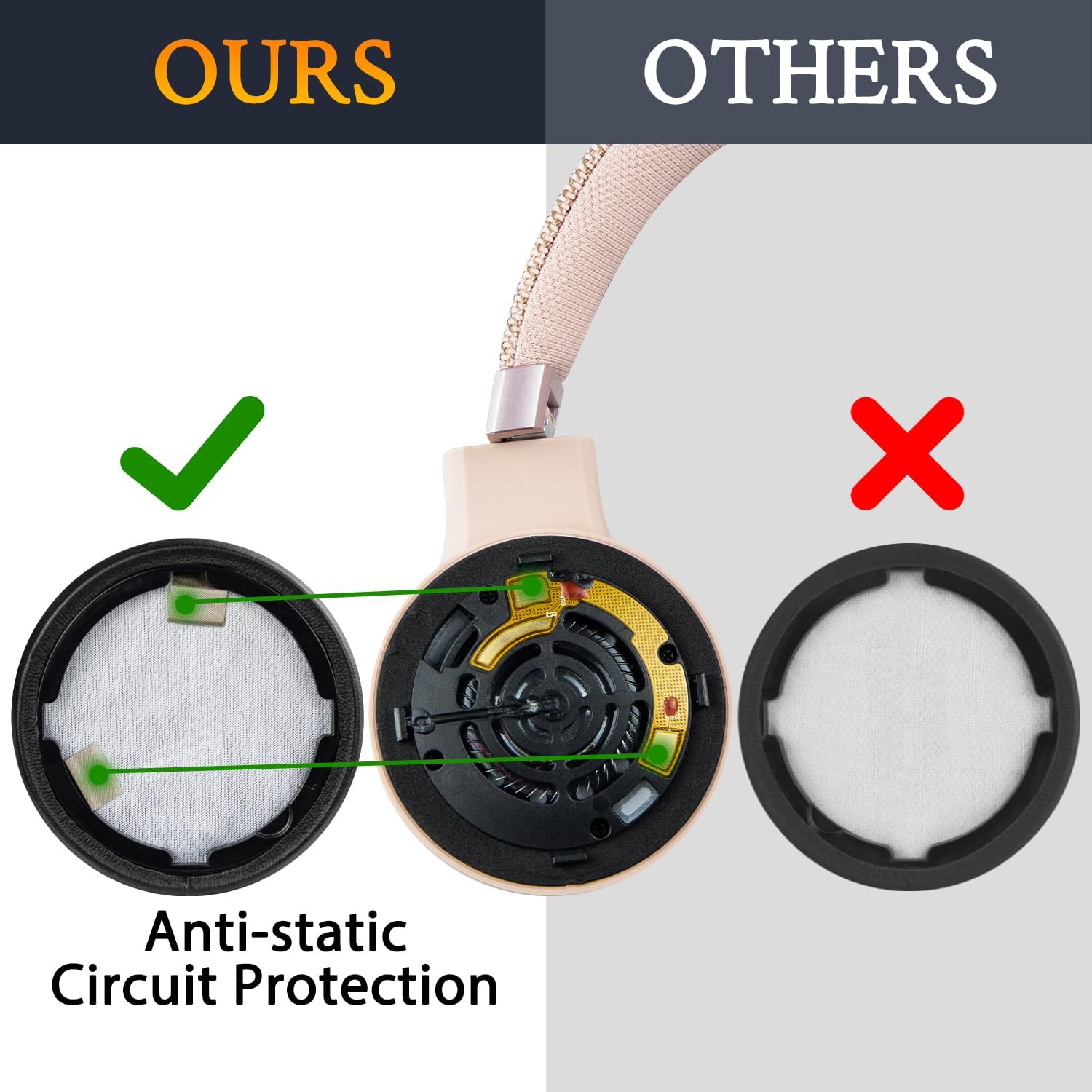 SOULWIT Earpads for JBL Live 460NC - Protein Leather