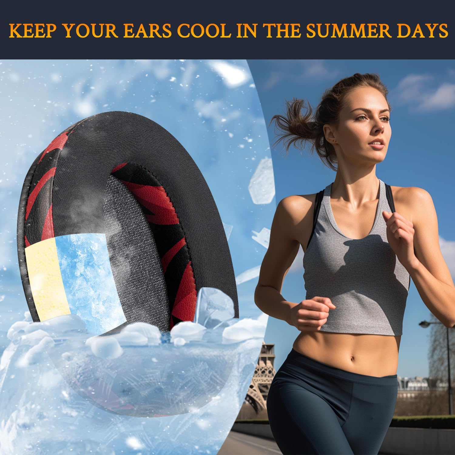 SOULWIT Earpads for Sony WH-XB910N - Cooling Gel