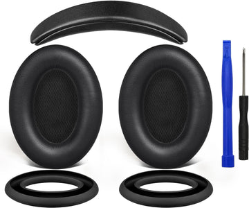 SOULWIT Replacement Kit for Bose QuietComfort 15, QuietComfort 2, Earpads + Headband + Earpads Cover