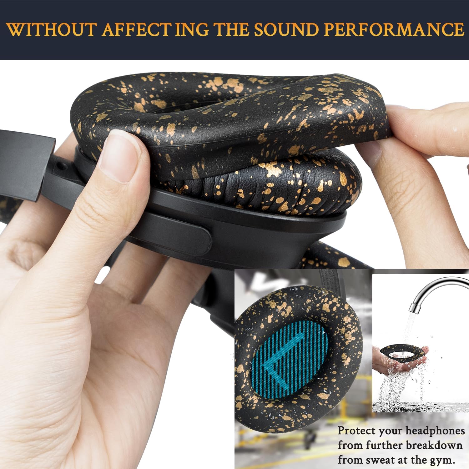 SOULWIT Replacement Kit for Bose QuietComfort 25, Earpads + Headband + Earpads Cover