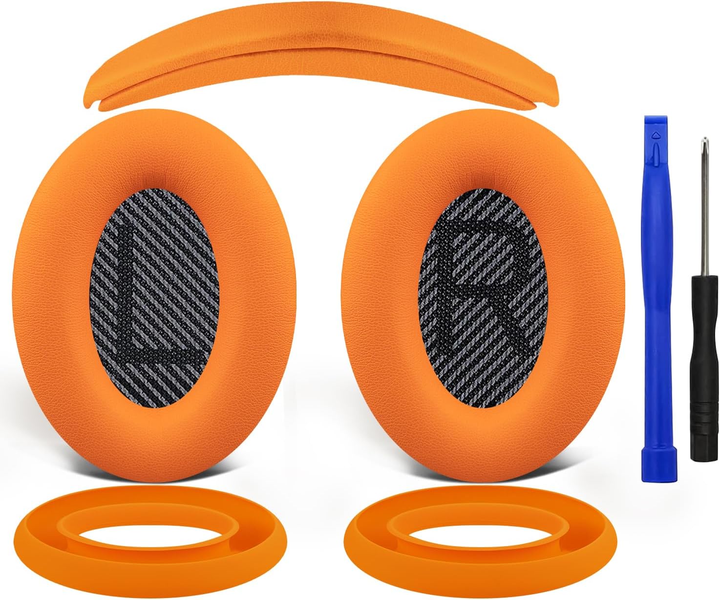 SOULWIT Earpads + Headband + Silicone Earpads Cover for Bose QuietComfort 35 Series