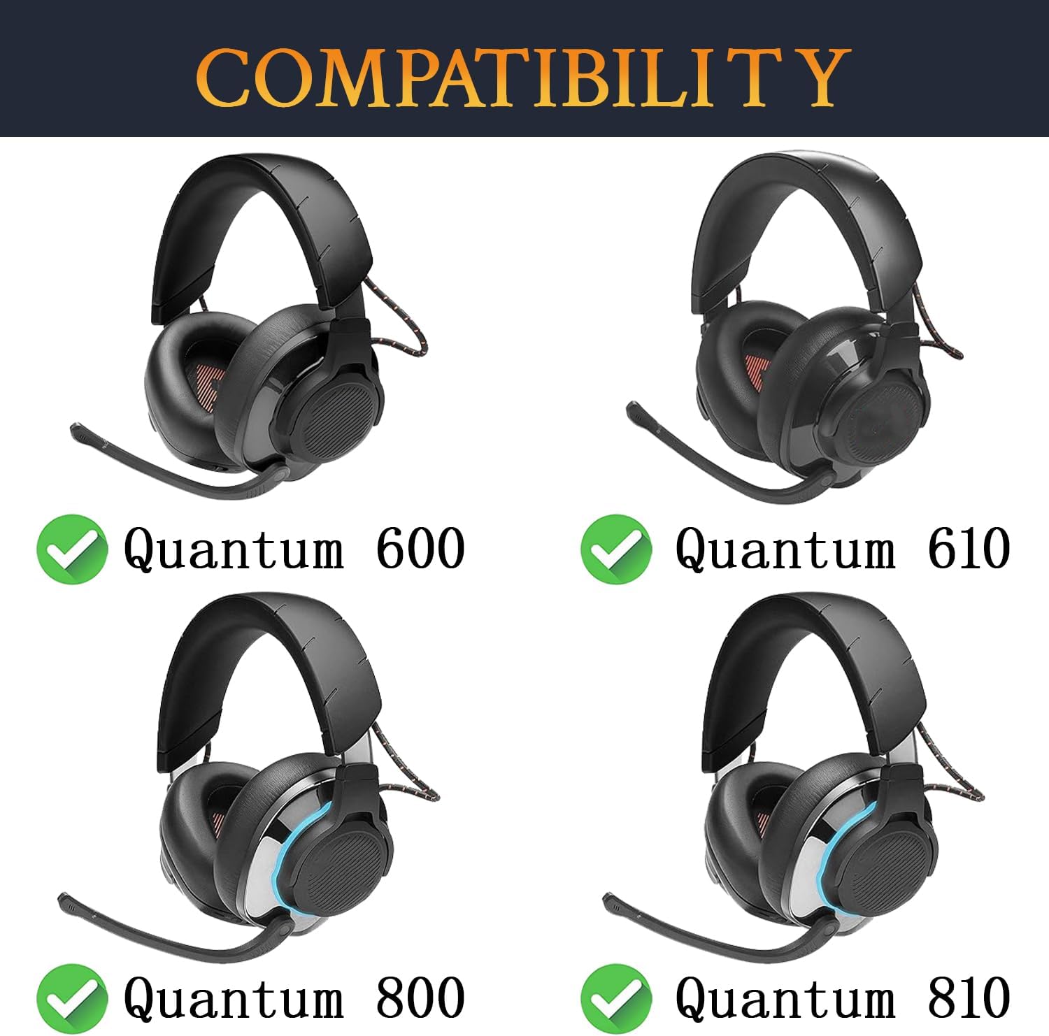 SOULWIT Headband for JBL Quantum 600, 610, 800, 810