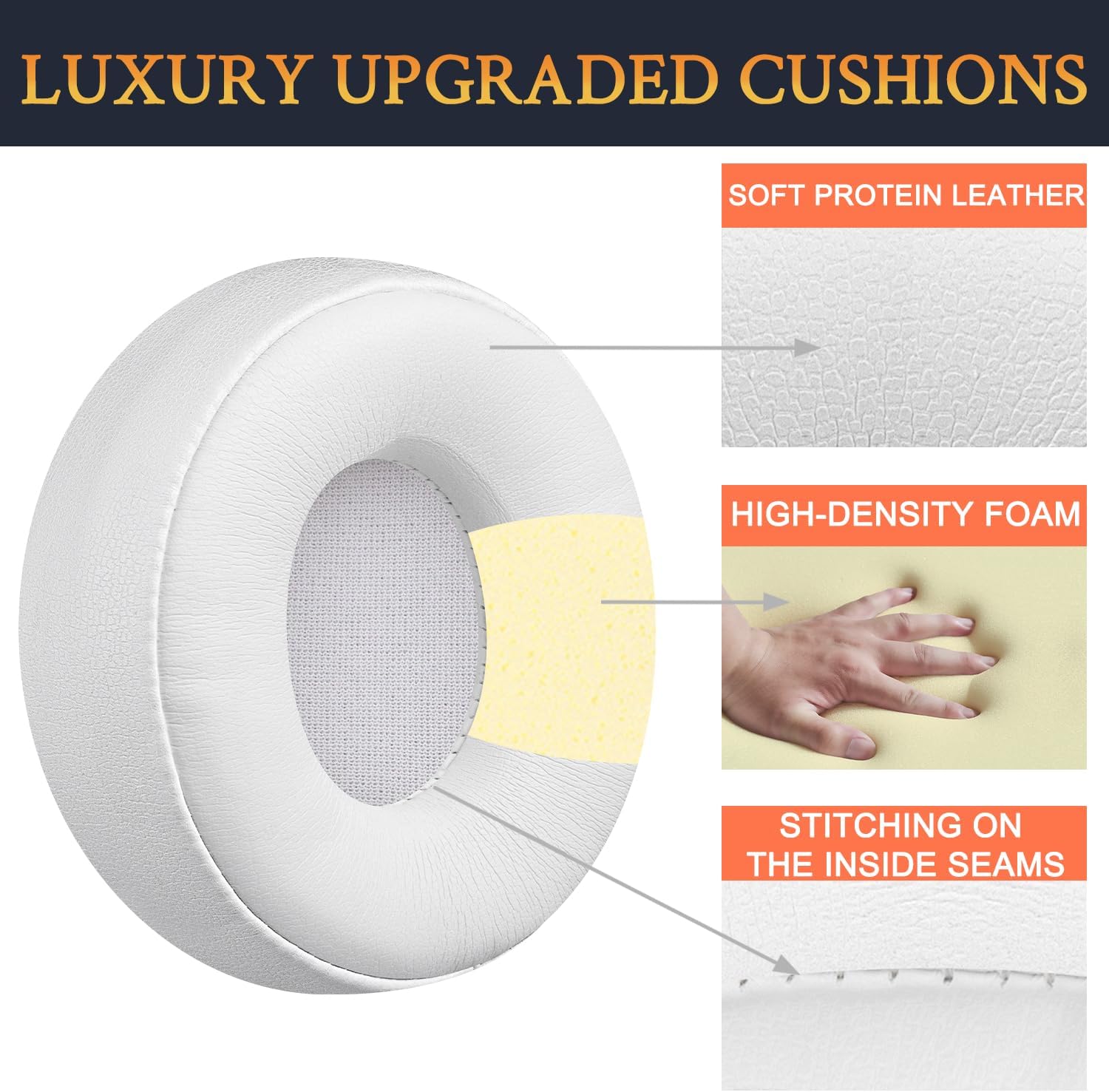 SOULWIT Earpads for Beats Solo Pro - Protein Leather