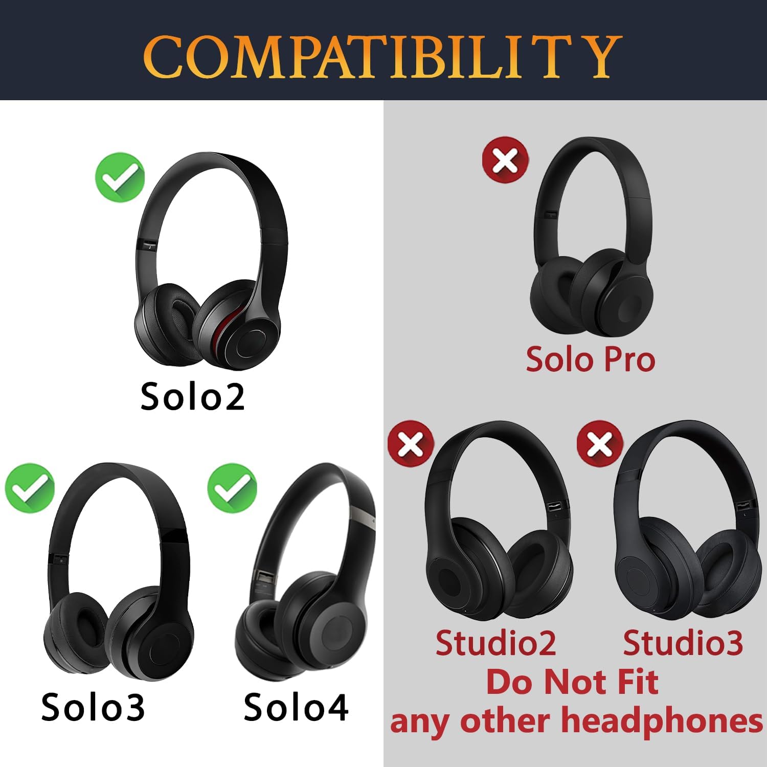 SOULWIT Headband Screws for Beats Solo 2, Solo 3, Solo 4 - 8Pcs