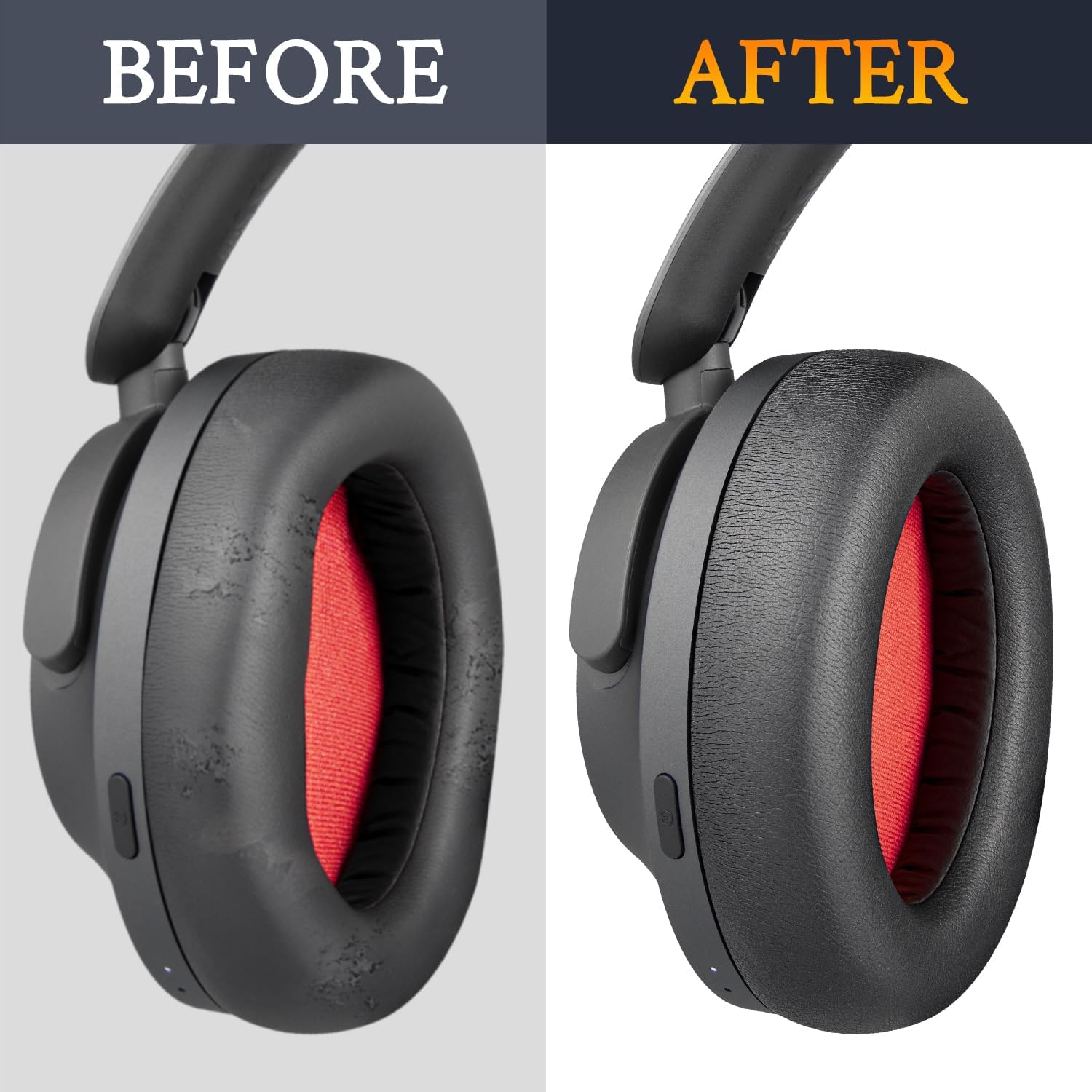 SOULWIT Earpads for 1MORE SonoFlow/SonoFlow SE/SonoFlow Pro - Protein Leather