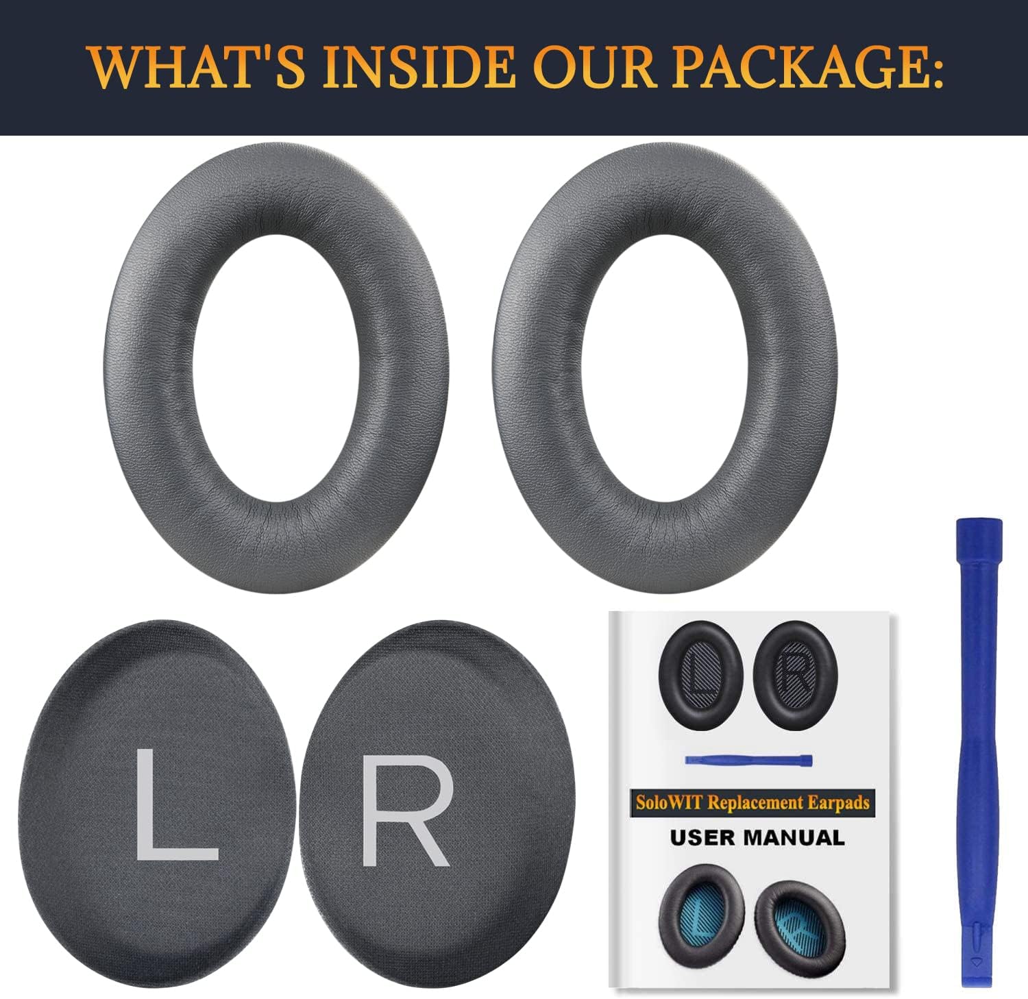 SOULWIT Earpads for Bose QuietComfort 45 Series - Protein Leather