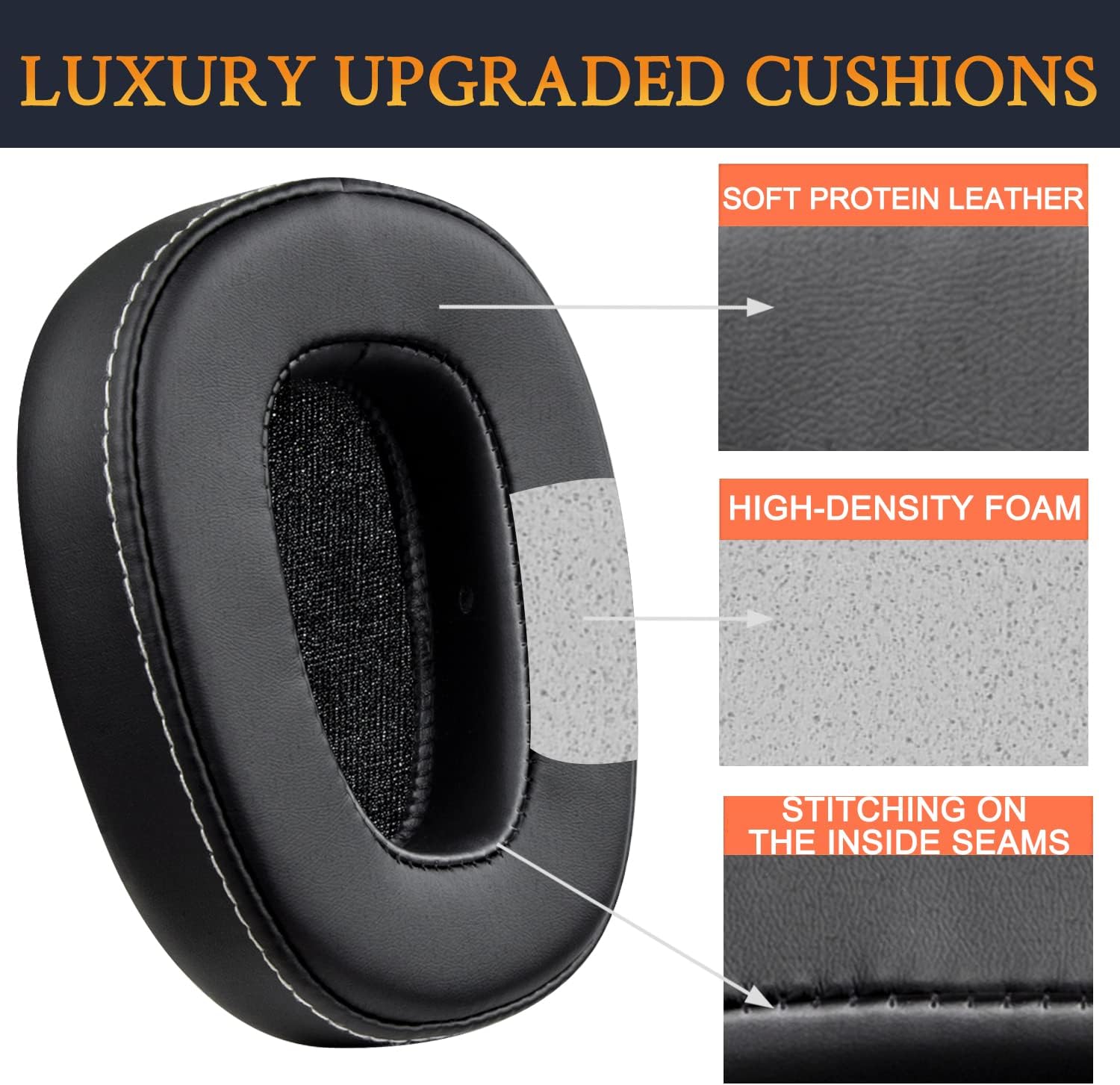 SOULWIT Earpads for Skullcandy Crusher Wired - Protein Leather