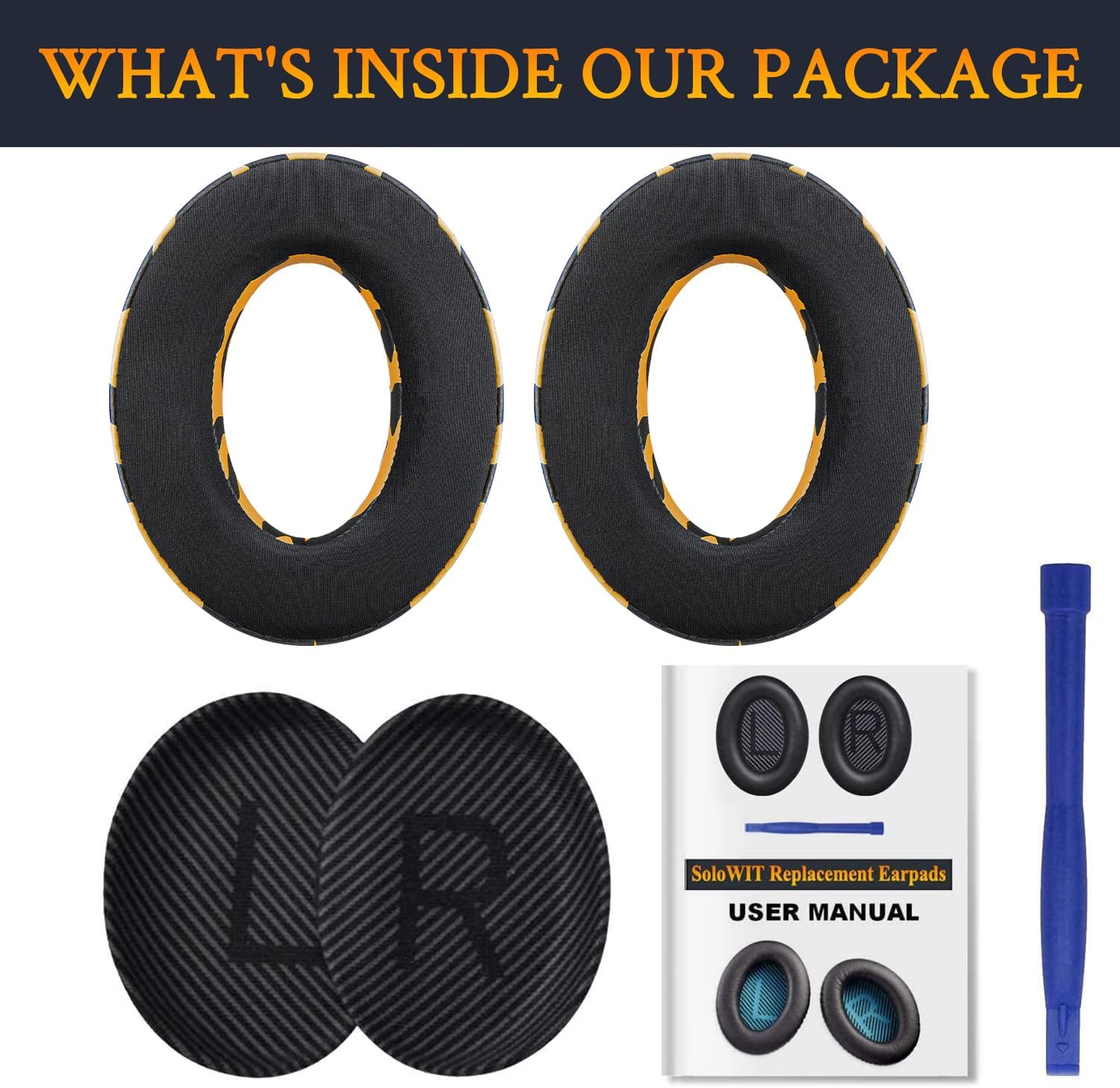 SoloWIT Earpads for Bose QuietComfort 35 Series - Cooling Gel