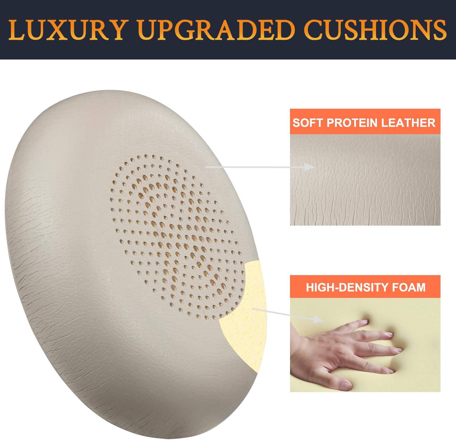 SOULWIT Earpads for Jabra Evolve2 65/40, Elite 45h - Protein Leather