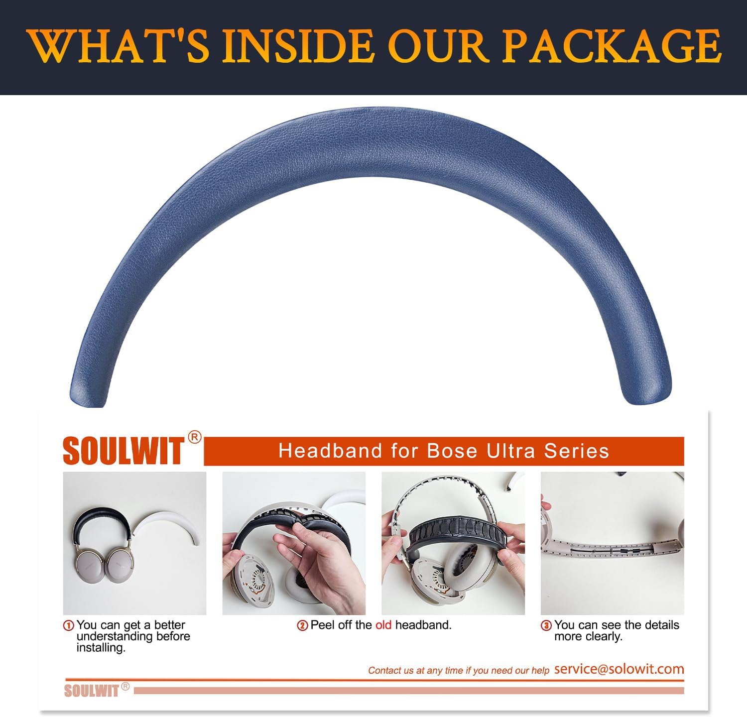 SOULWIT Headband for Bose QuietComfort Ultra, QuietComfort Ultra (2nd Gen)
