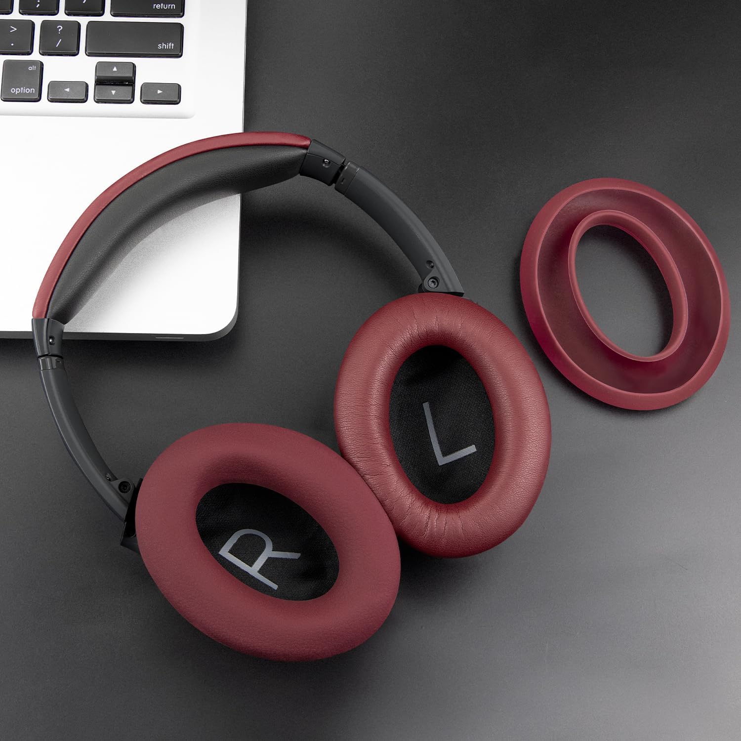 SOULWIT Replacement Kit for Bose QuietComfort 45 Series, Earpads + Headband + Earpads Cover