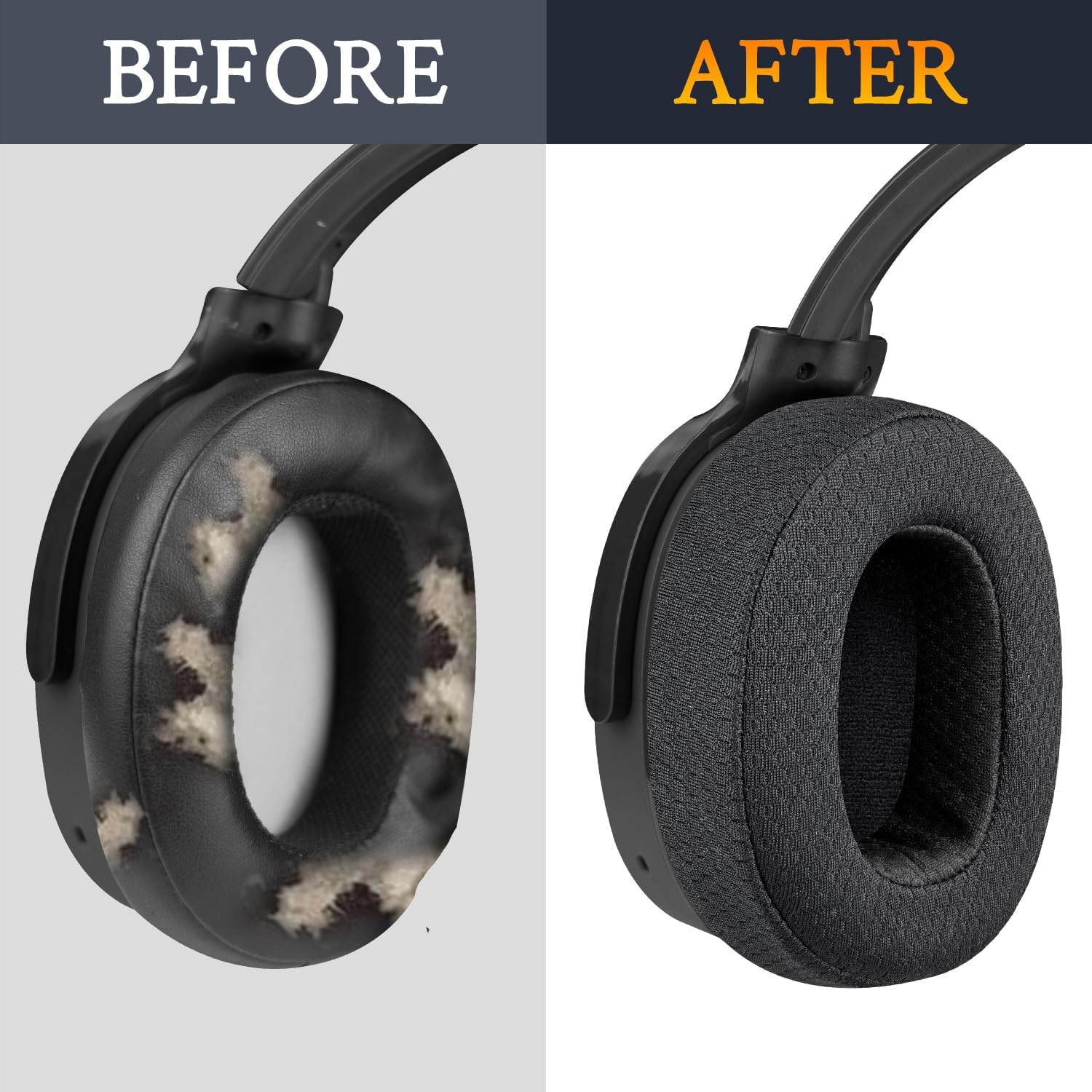 SOULWIT Earpads for Skullcandy Hesh 3/ANC/Evo & Crusher Wireless/ANC/Evo & Venue ANC - Mesh Fabric