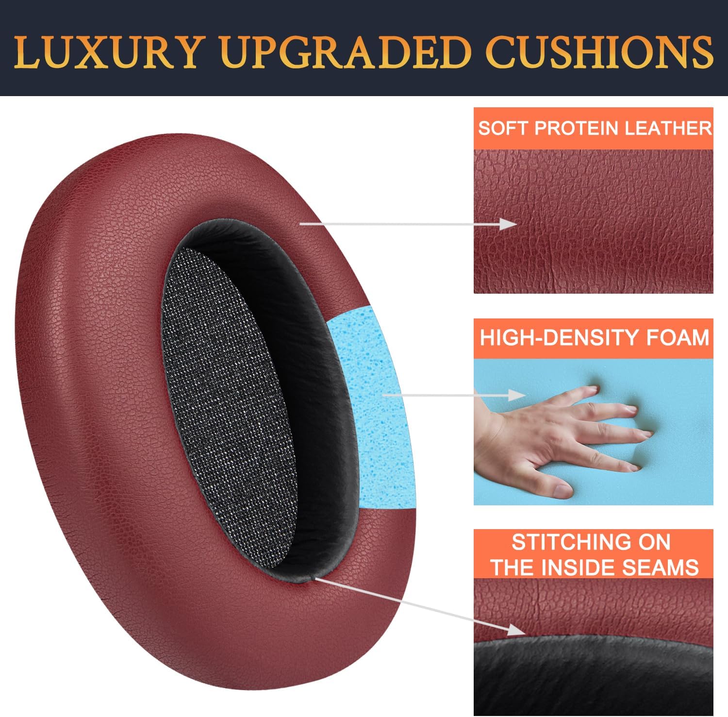 SOULWIT Earpads for Sony WH-XB910N - Protein Leather