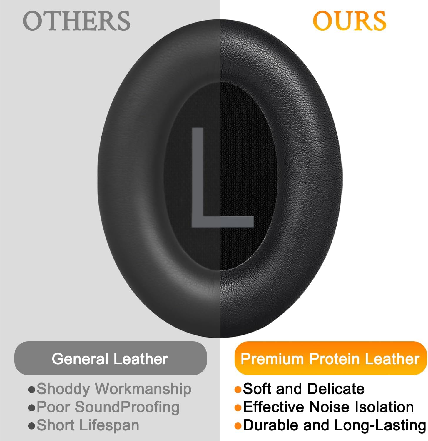 SOULWIT Earpads for Bose QuietComfort 45 Series - Protein Leather
