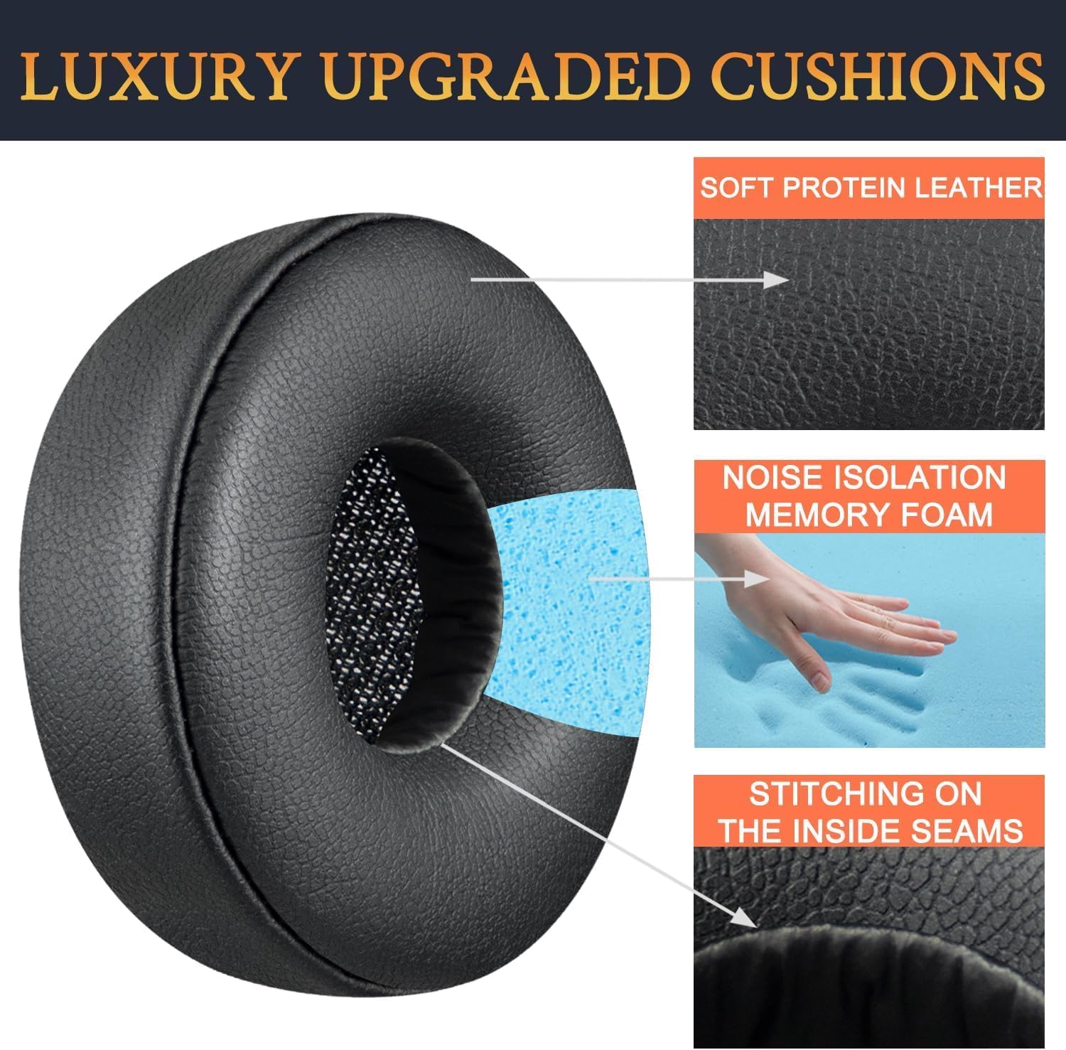 SOULWIT Earpads for Jabra Engage 50 Mono/Stereo - Protein Leather