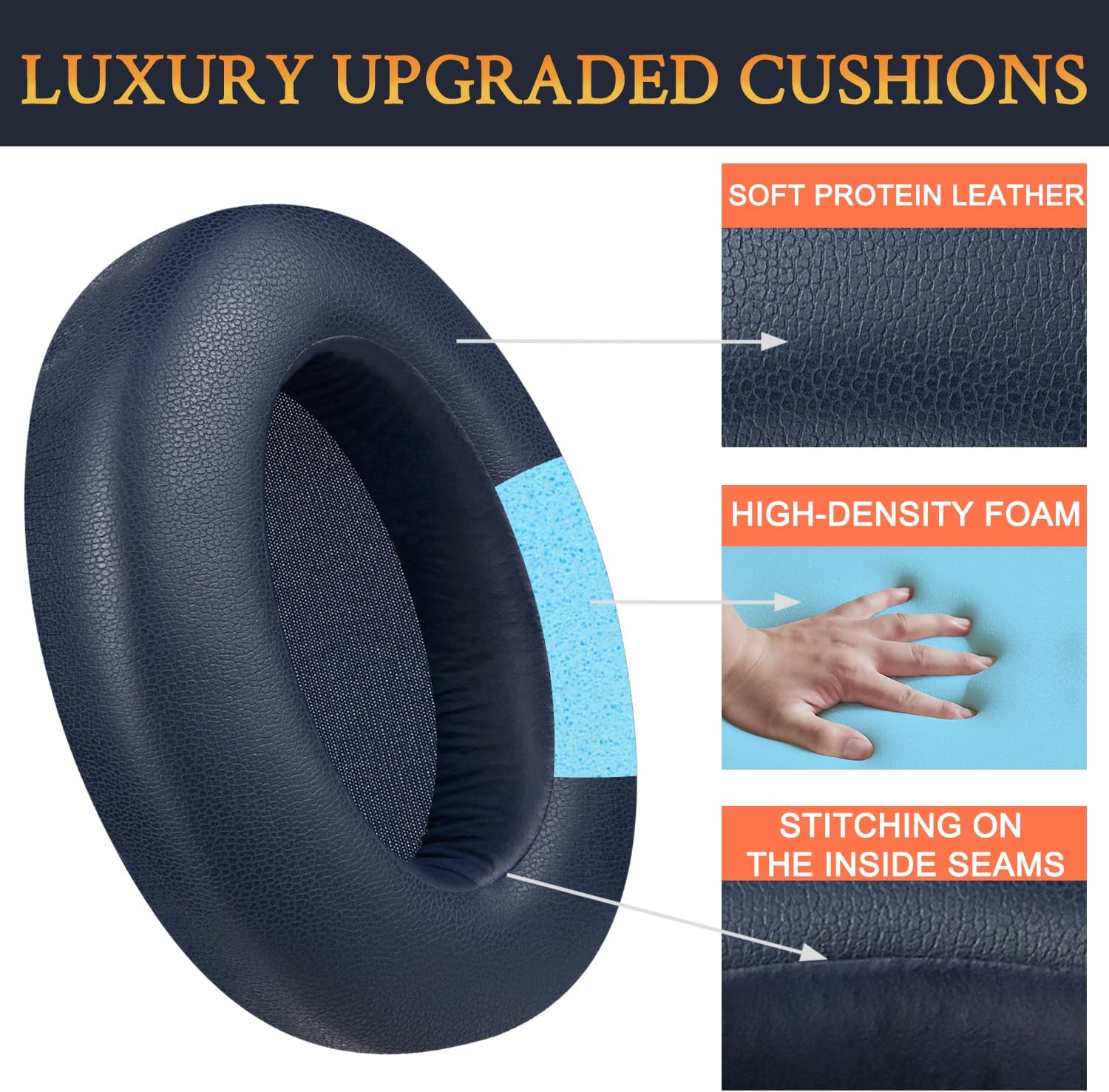 SOULWIT Earpads for Sony WH-XB910N - Protein Leather