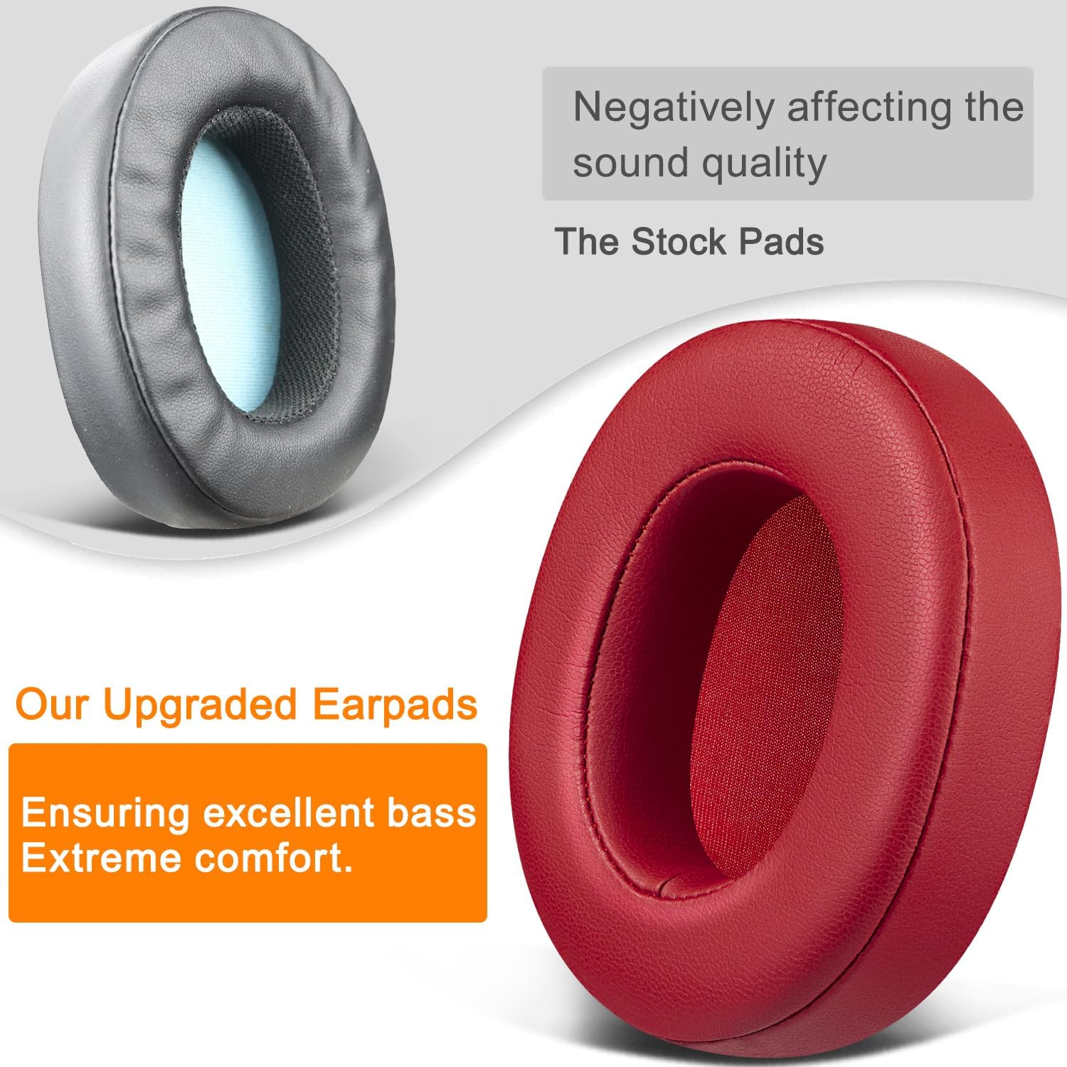 SOULWIT Earpads for Skullcandy Hesh 3/ANC/Evo & Crusher Wireless/ANC/Evo & Venue ANC - Protein Leather