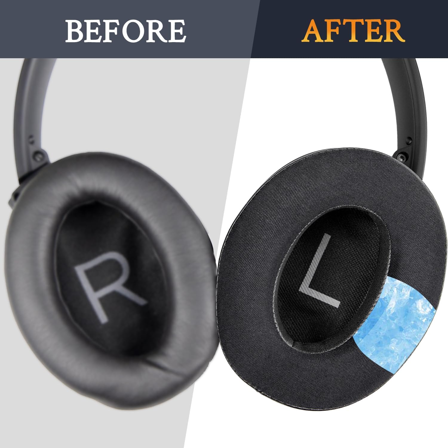 SOULWIT Earpads for Bose QuietComfort 45 Series - Cooling Gel